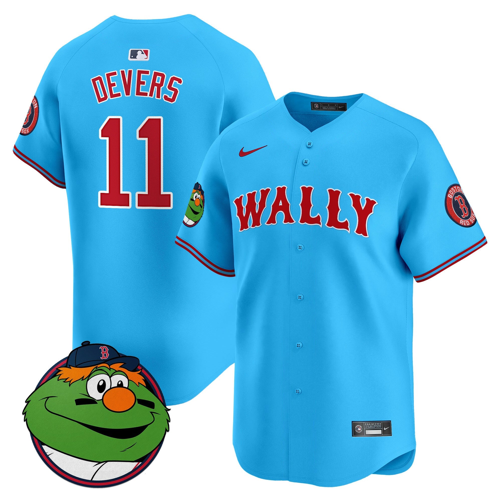 Men’s Boston Wally Vapor Premier Limited Jersey