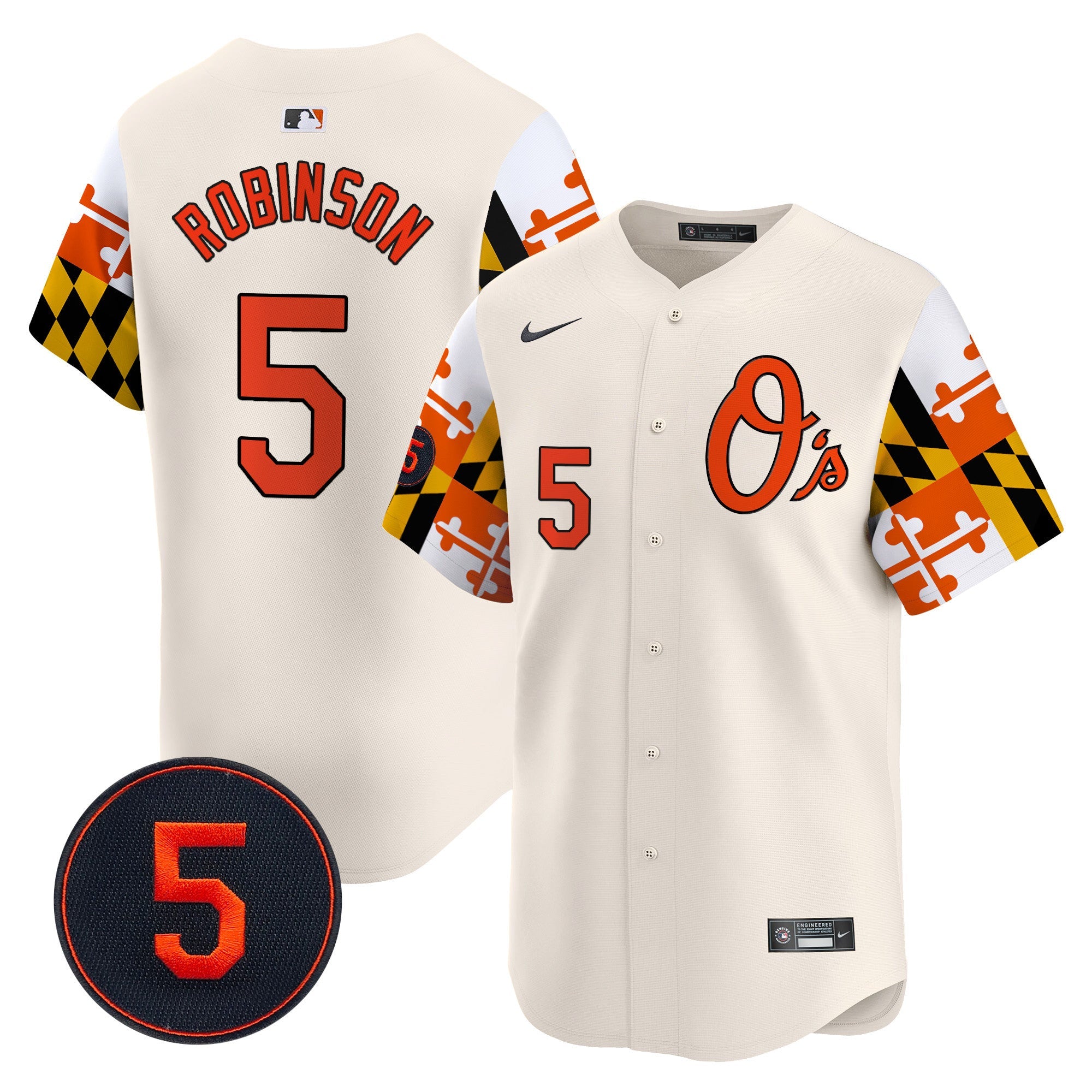 Men’s Baltimore Robinson Patch Vapor Premier Limited Jersey V5