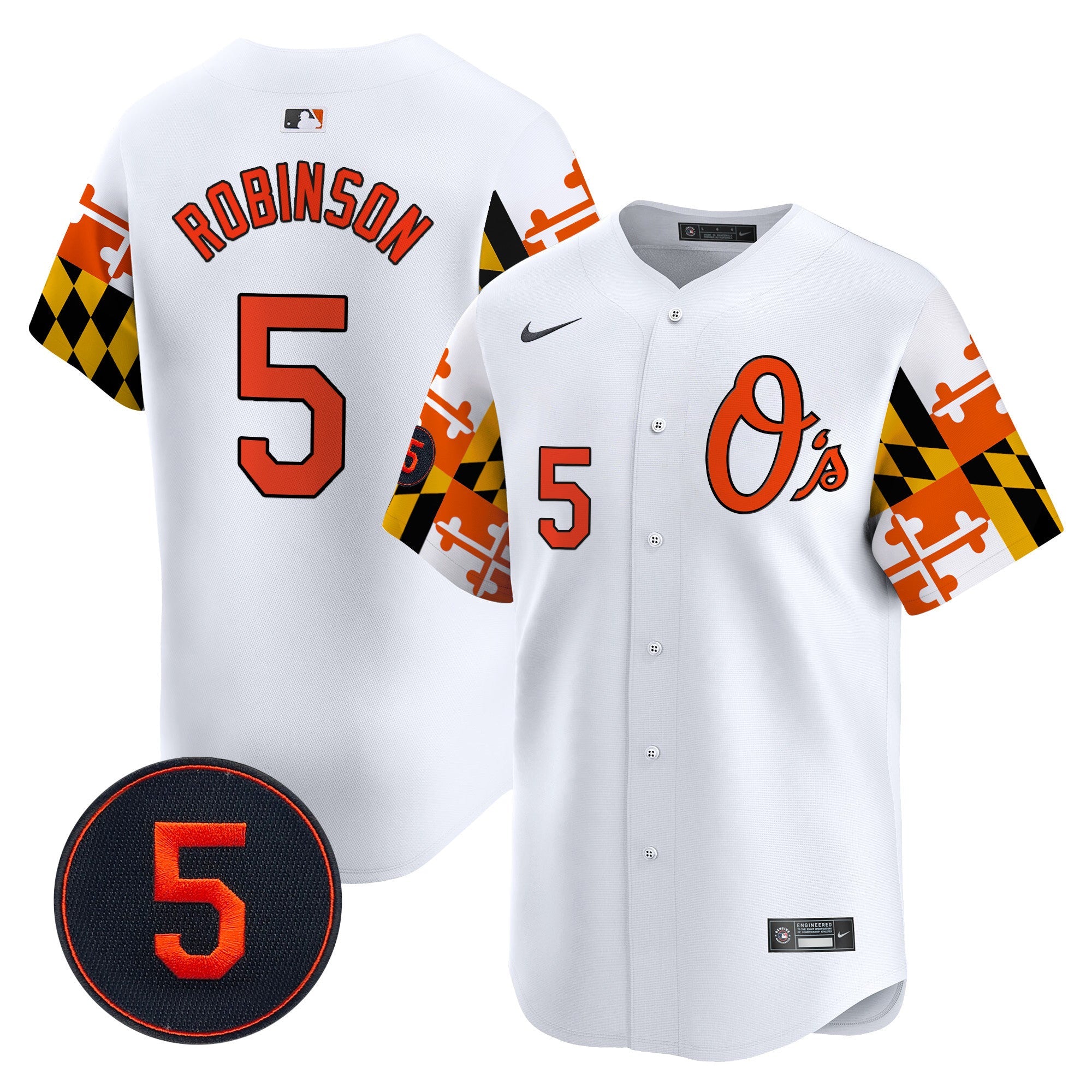 Men’s Baltimore Robinson Patch Vapor Premier Limited Jersey V5