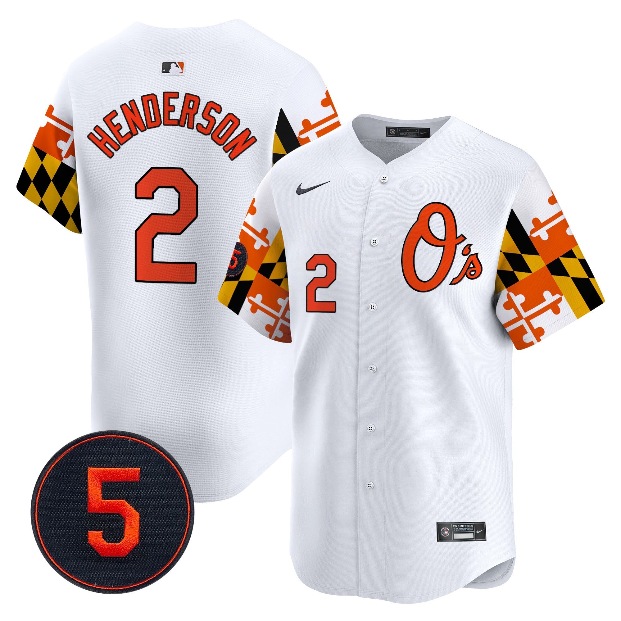 Men’s Baltimore Robinson Patch Vapor Premier Limited Jersey V5