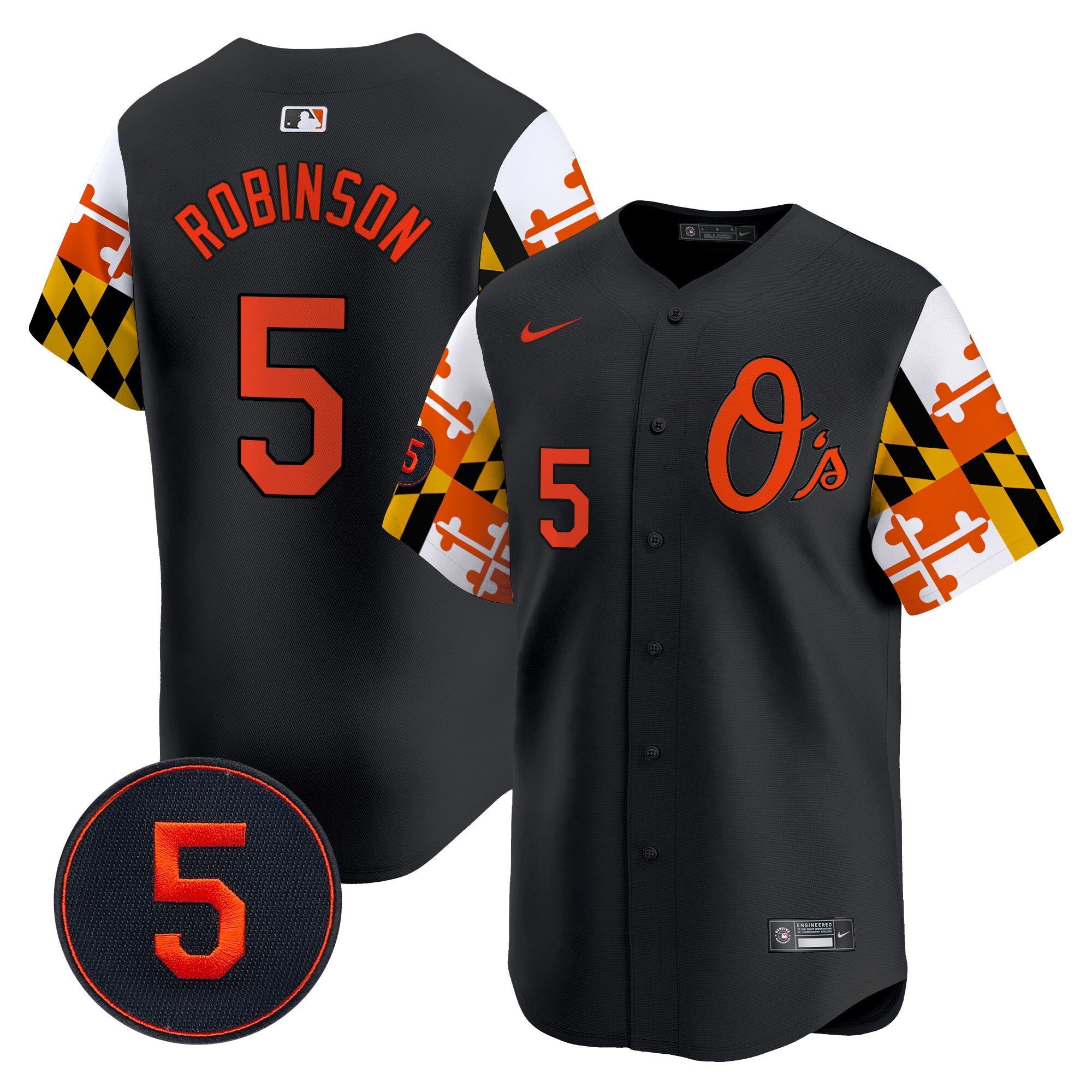 Men’s Baltimore Robinson Patch Vapor Premier Limited Jersey V5