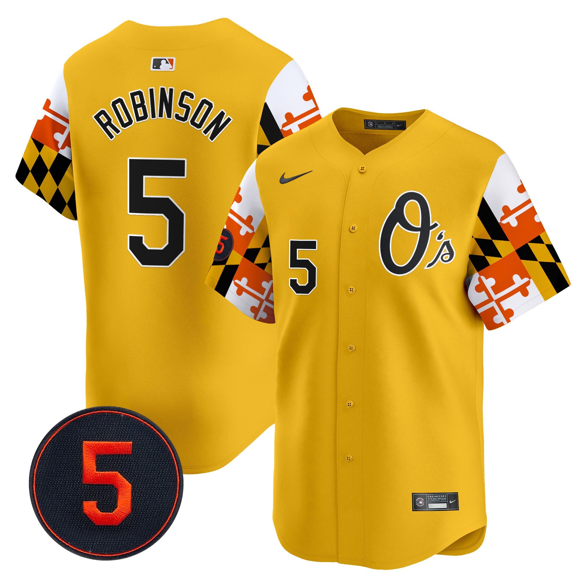Men’s Baltimore Robinson Patch Vapor Premier Limited Jersey V5
