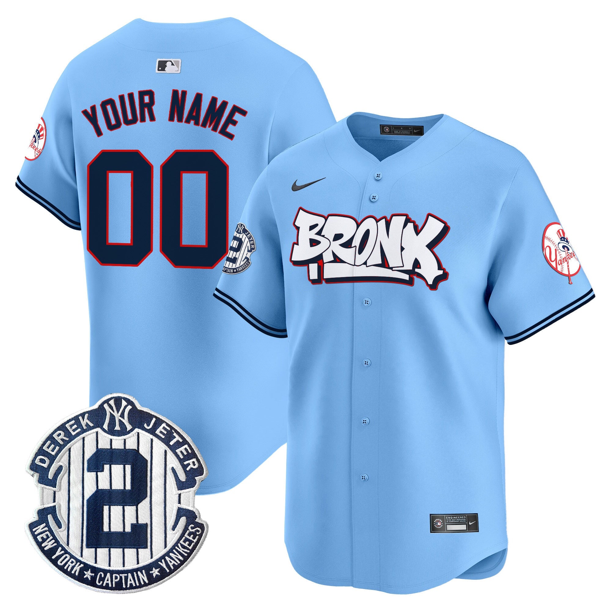 Unisex New York The Bronx Graffiti Vapor Premier Limited Custom Jersey V4