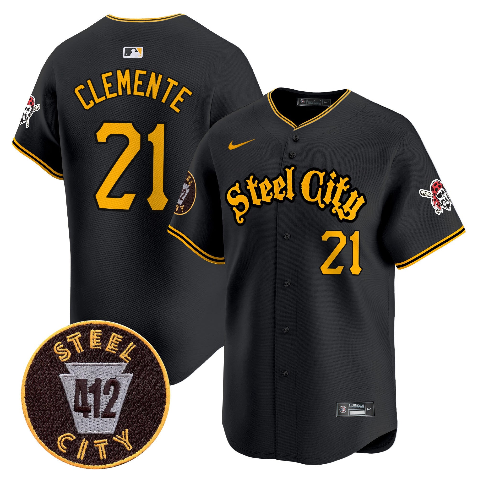 Men’s Pittsburgh 412 Patch Vapor Premier Limited Jersey