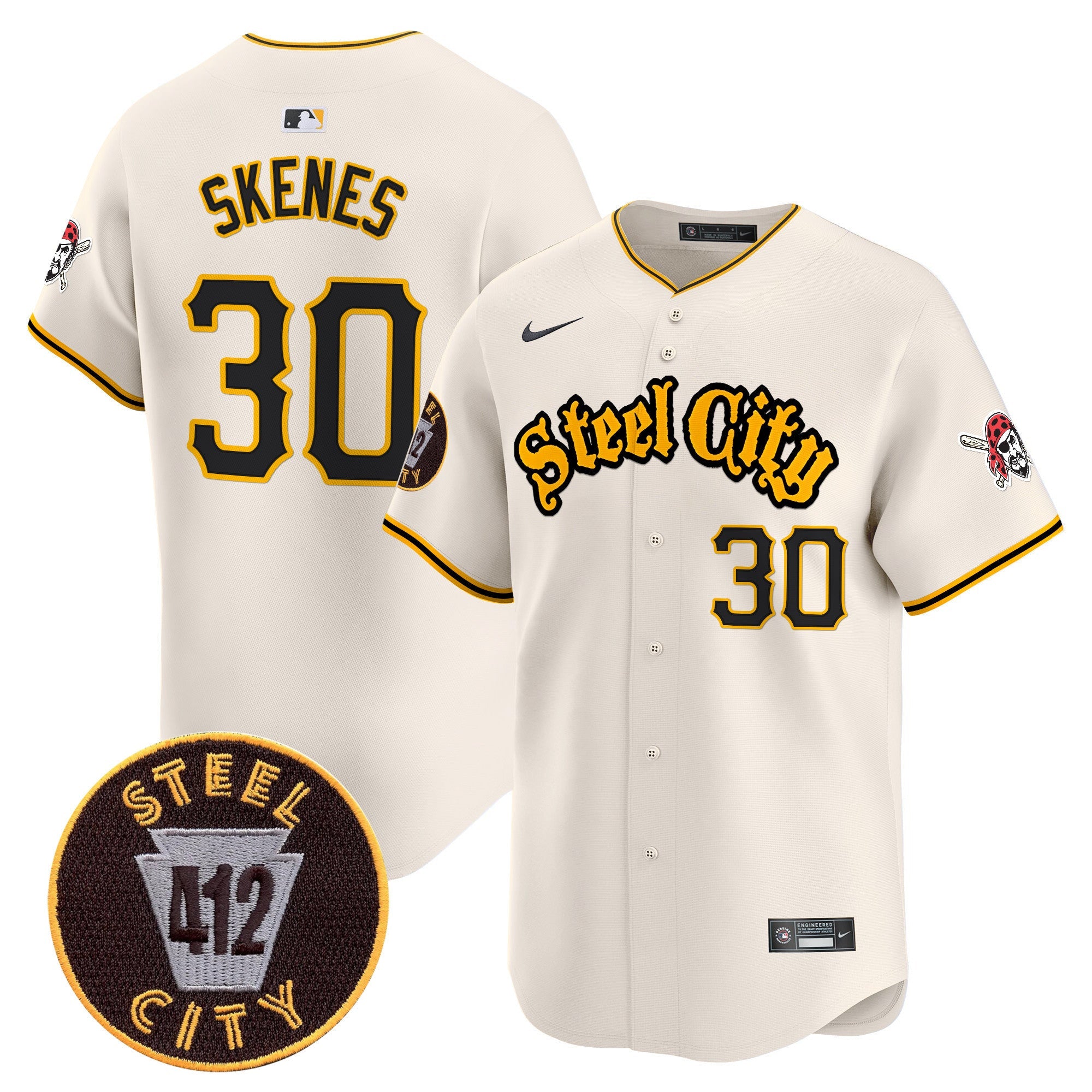 Men’s Pittsburgh 412 Patch Vapor Premier Limited Jersey