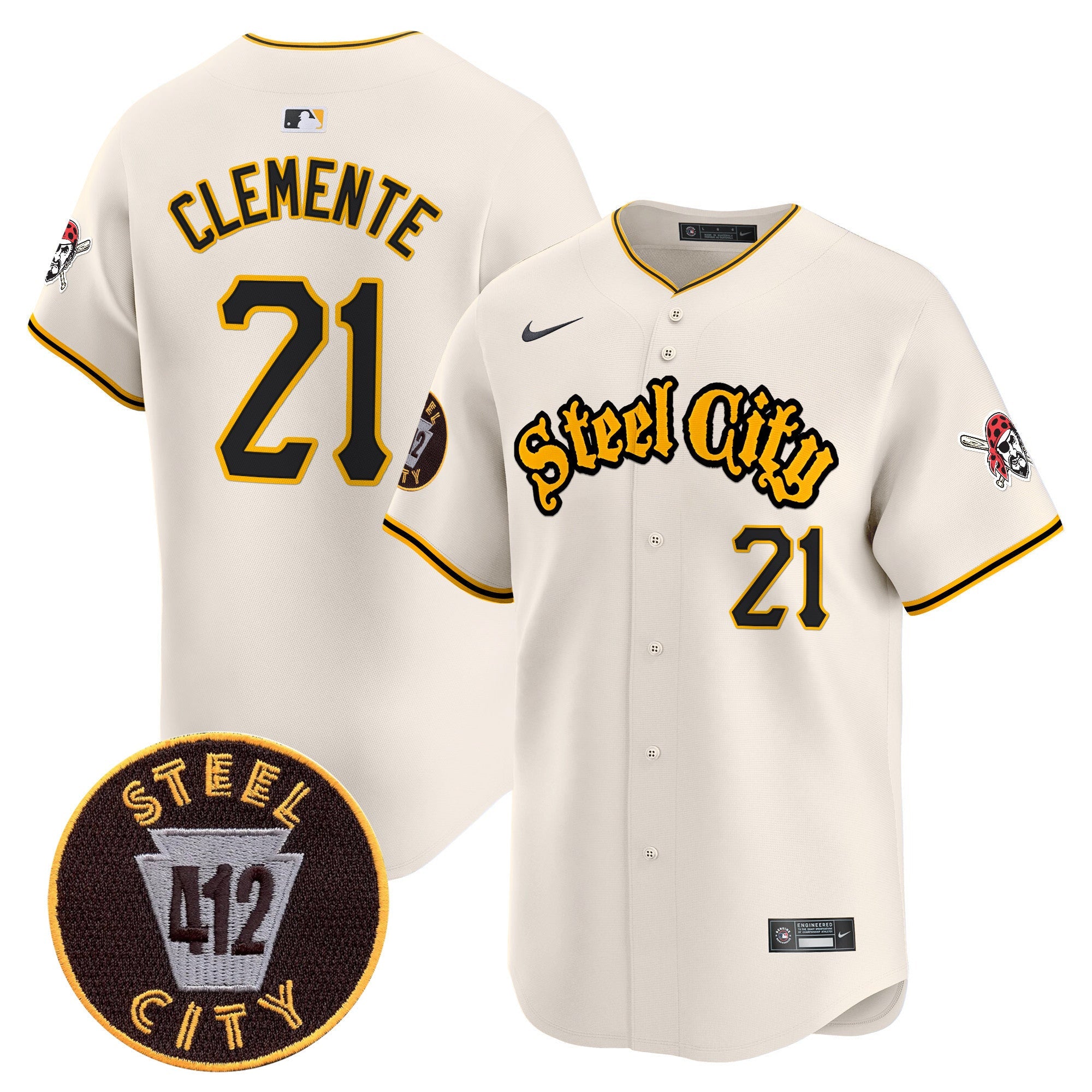 Men’s Pittsburgh 412 Patch Vapor Premier Limited Jersey