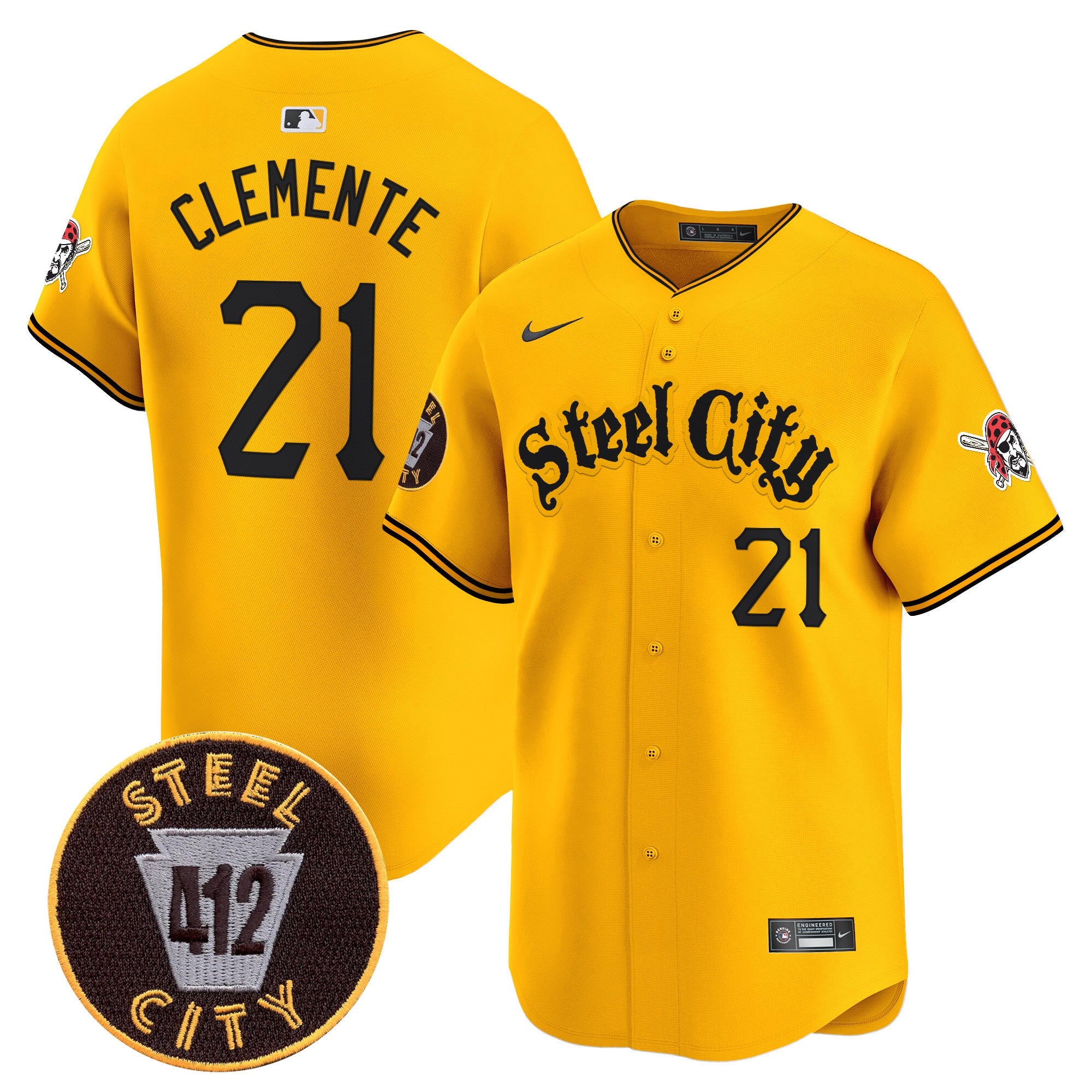 Men’s Pittsburgh 412 Patch Vapor Premier Limited Jersey