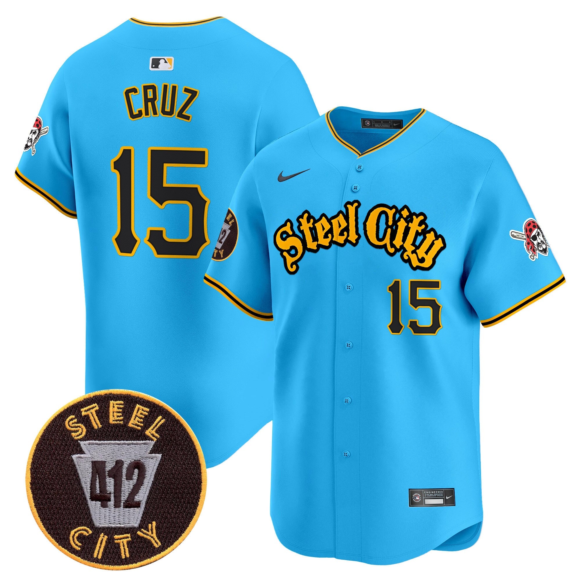 Men’s Pittsburgh 412 Patch Vapor Premier Limited Jersey