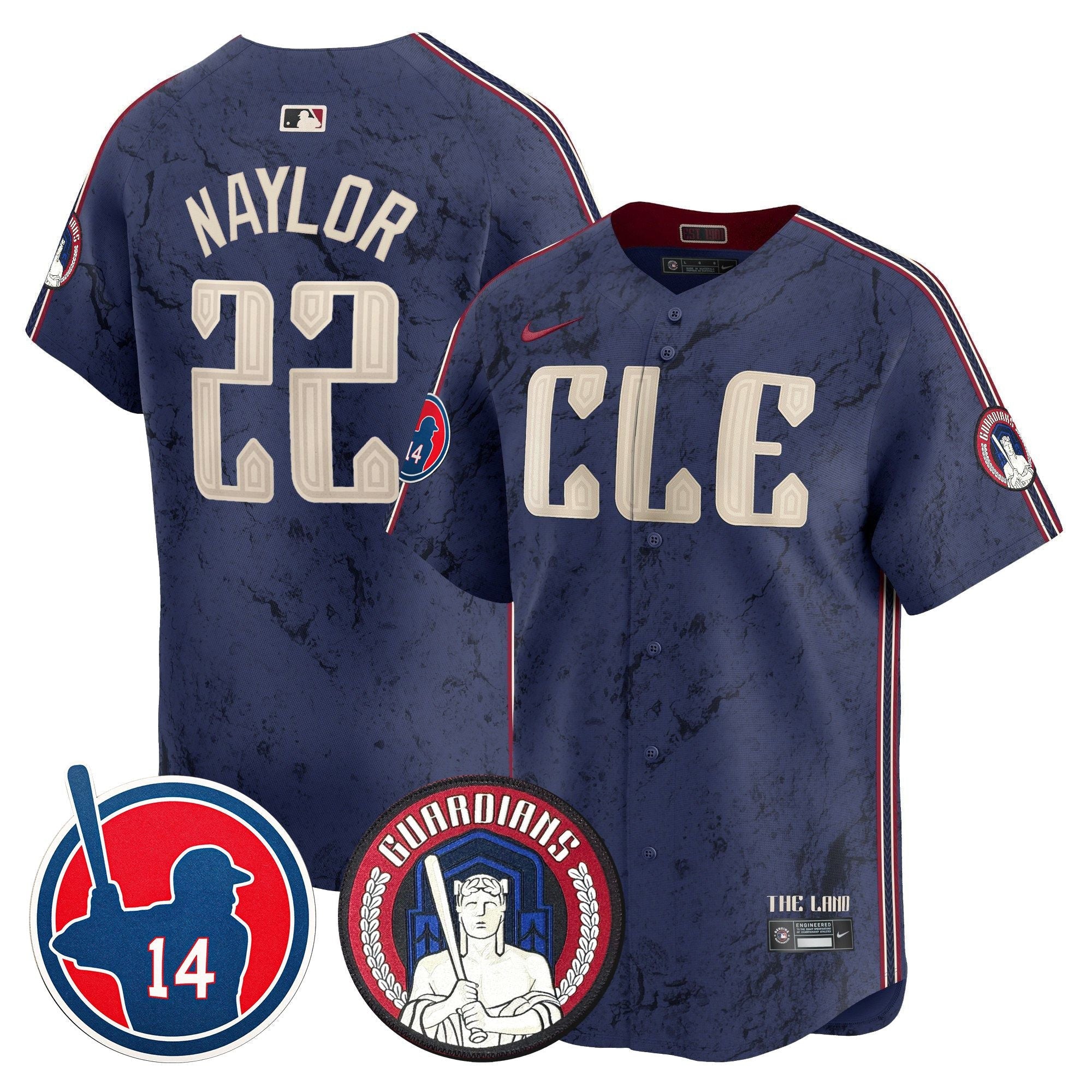 Men’s Cleveland Larry Doby Patch City Connect Vapor Premier Limited Jersey