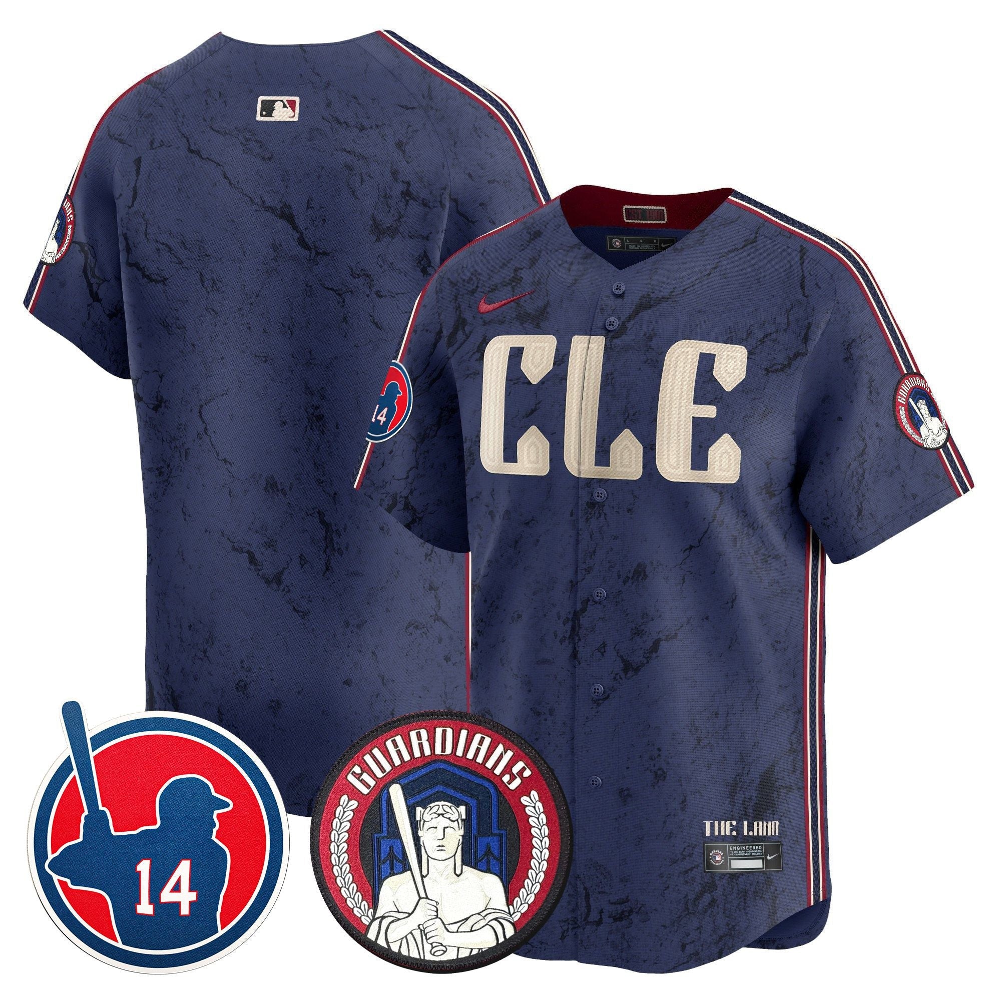 Men’s Cleveland Larry Doby Patch City Connect Vapor Premier Limited Jersey