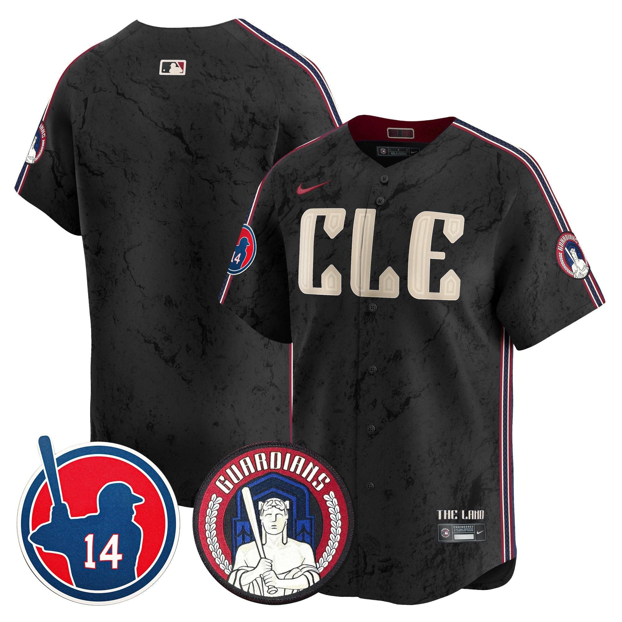 Men’s Cleveland Larry Doby Patch City Connect Vapor Premier Limited Jersey