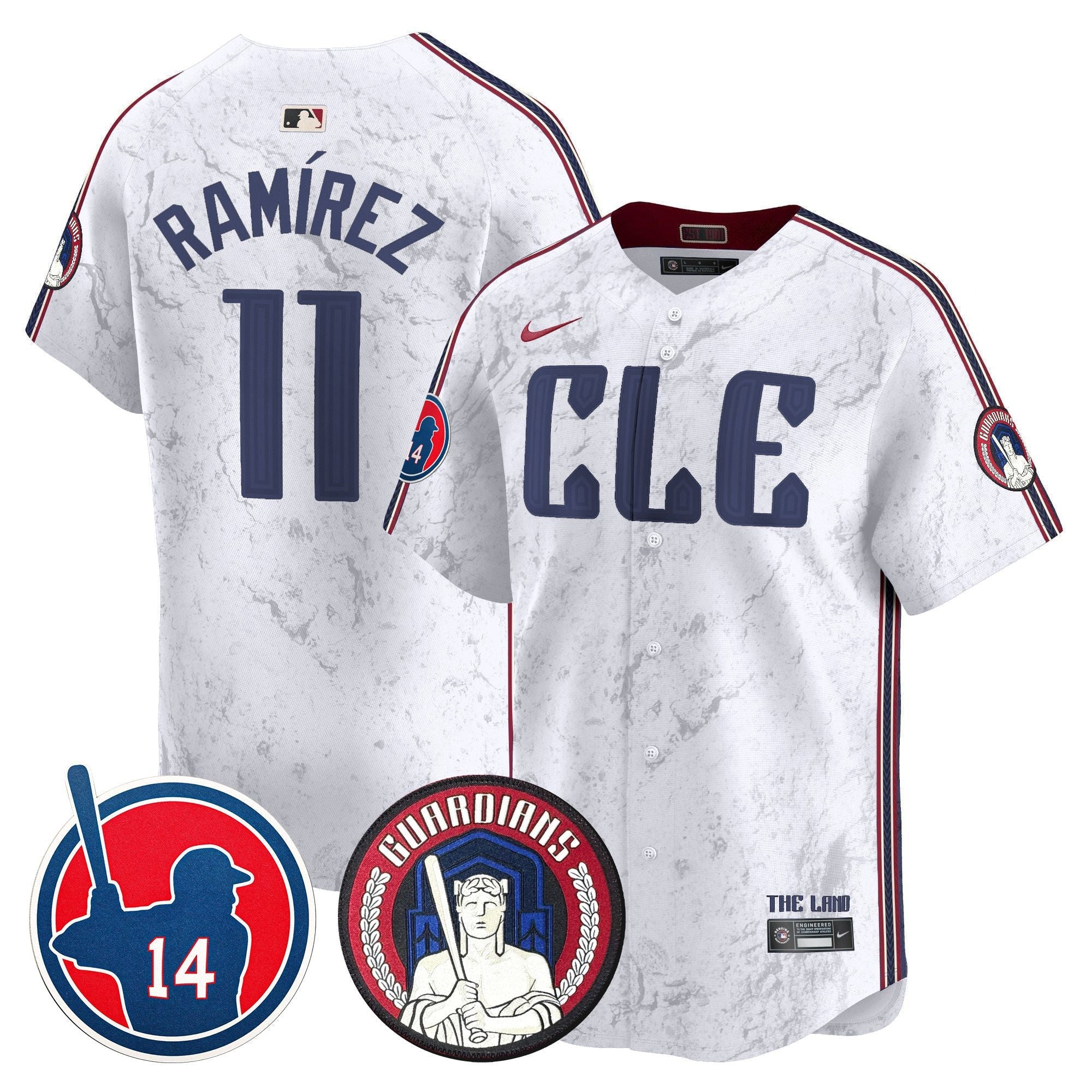 Men’s Cleveland Larry Doby Patch City Connect Vapor Premier Limited Jersey