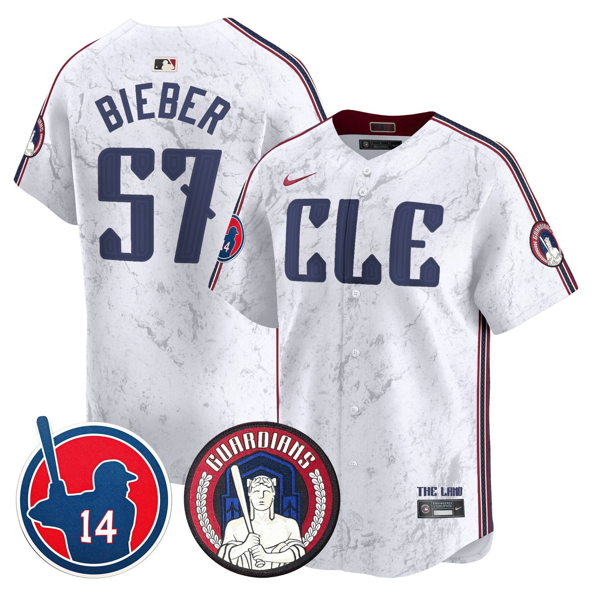 Men’s Cleveland Larry Doby Patch City Connect Vapor Premier Limited Jersey