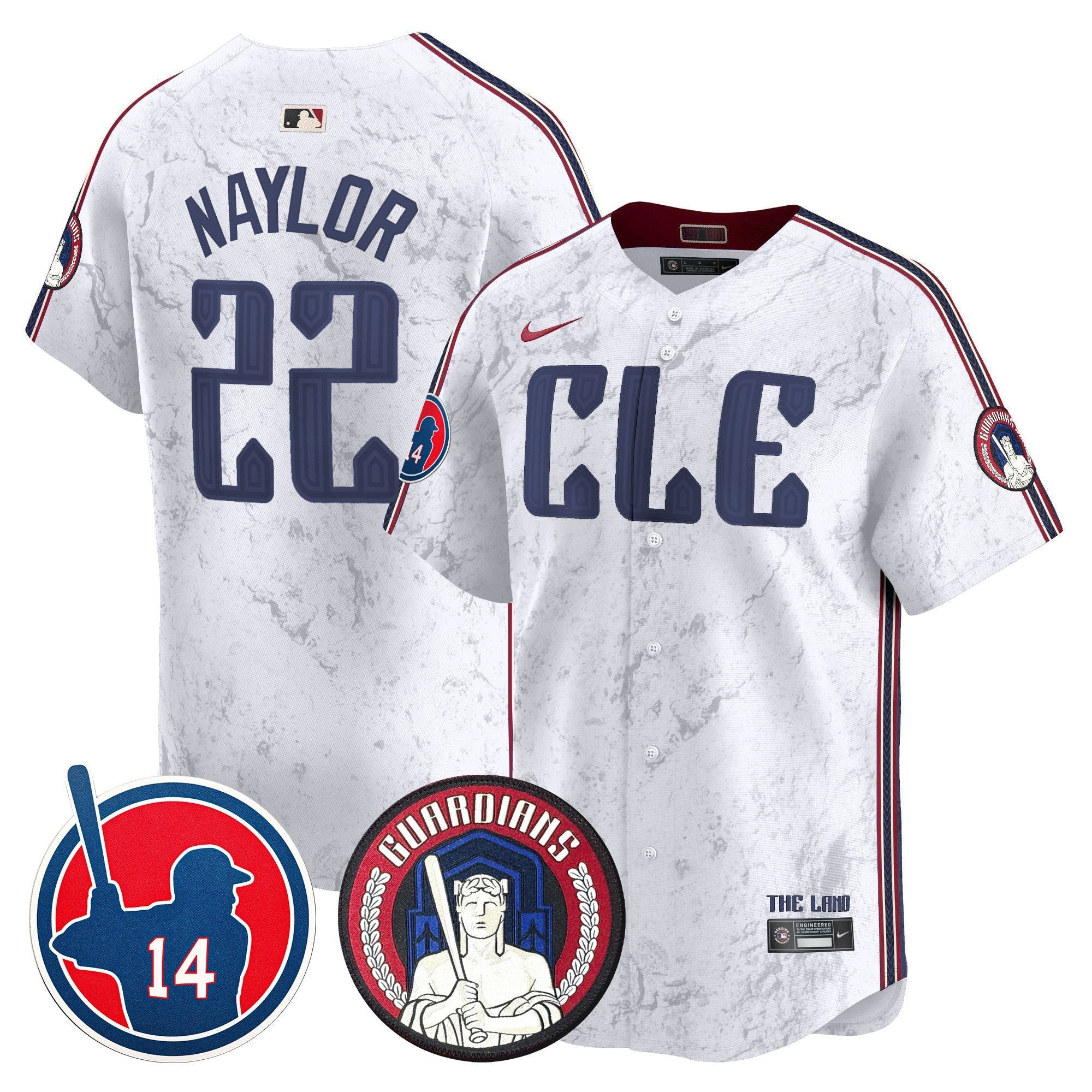 Men’s Cleveland Larry Doby Patch City Connect Vapor Premier Limited Jersey
