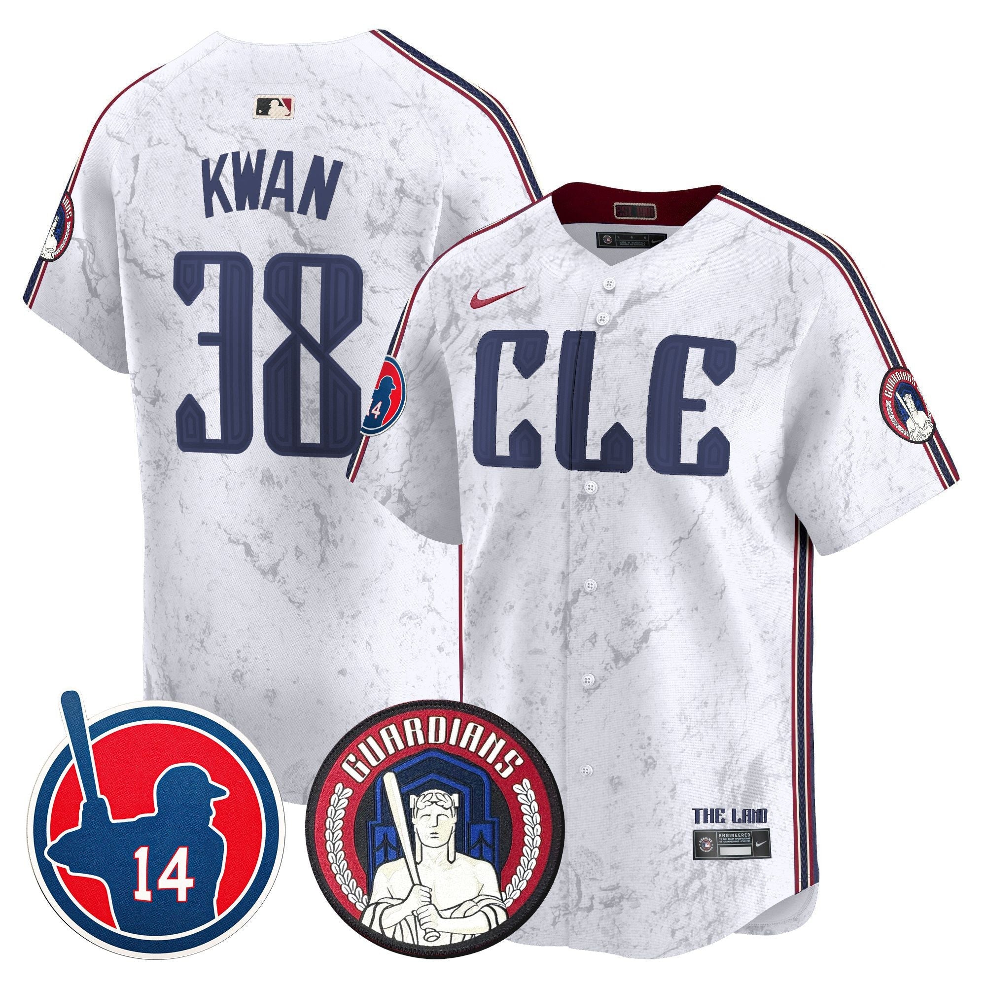 Men’s Cleveland Larry Doby Patch City Connect Vapor Premier Limited Jersey