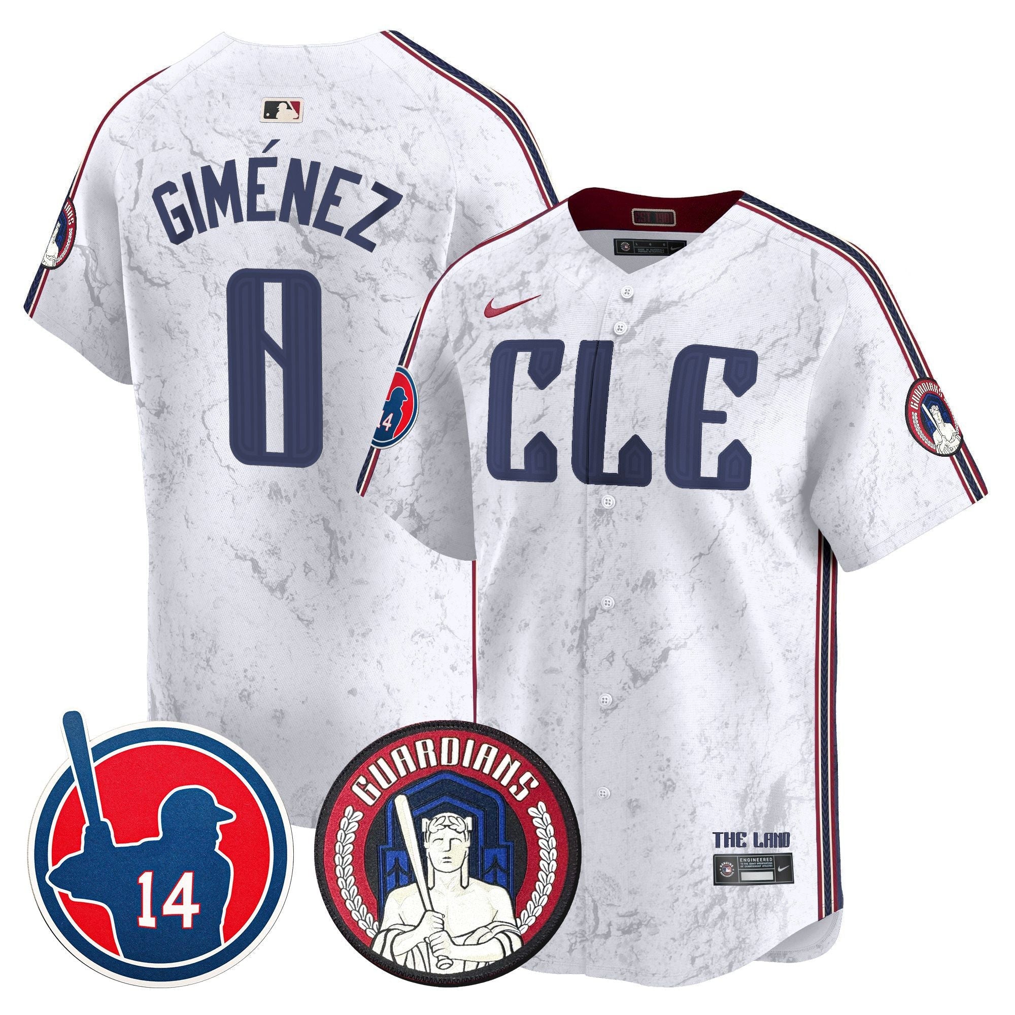 Men’s Cleveland Larry Doby Patch City Connect Vapor Premier Limited Jersey