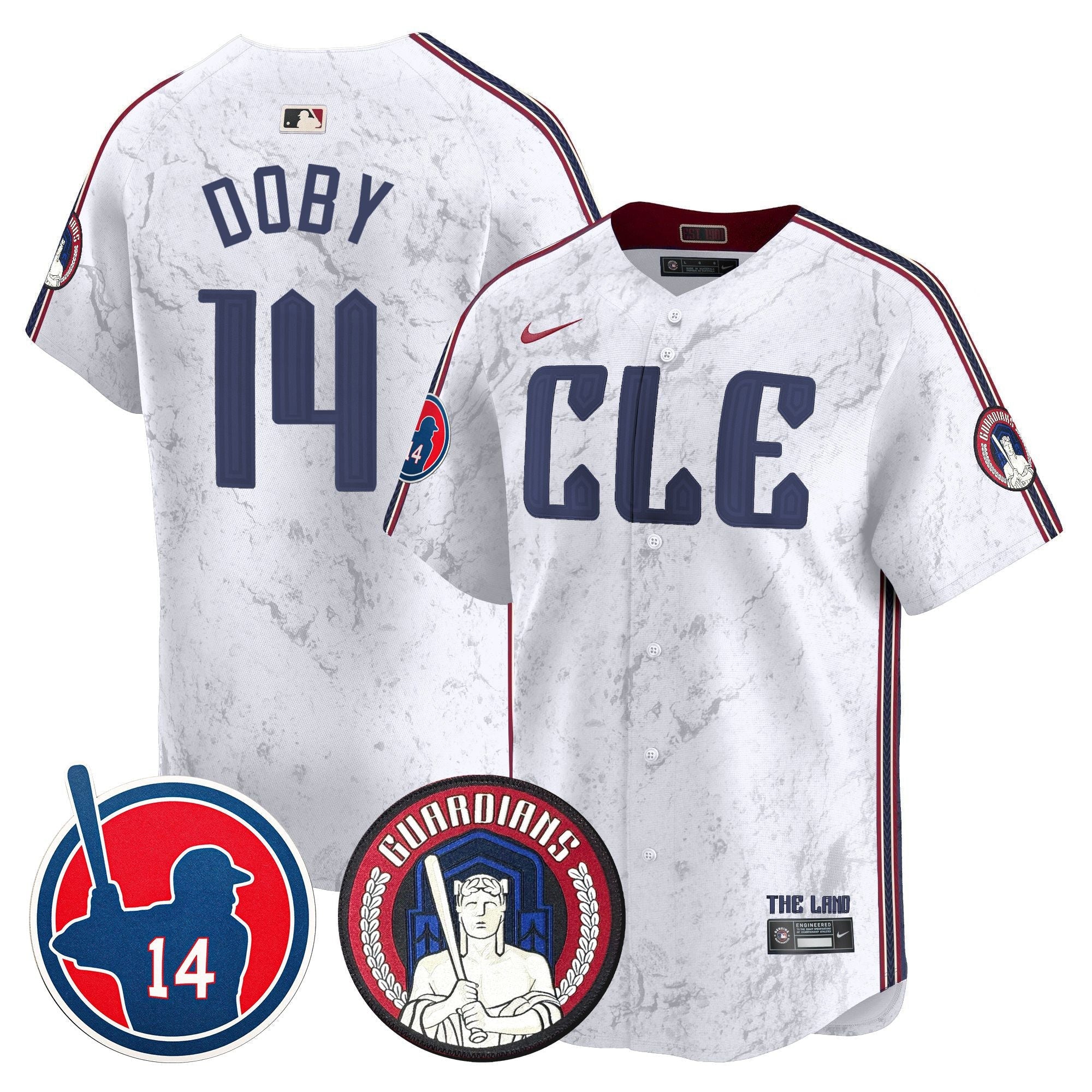 Men’s Cleveland Larry Doby Patch City Connect Vapor Premier Limited Jersey