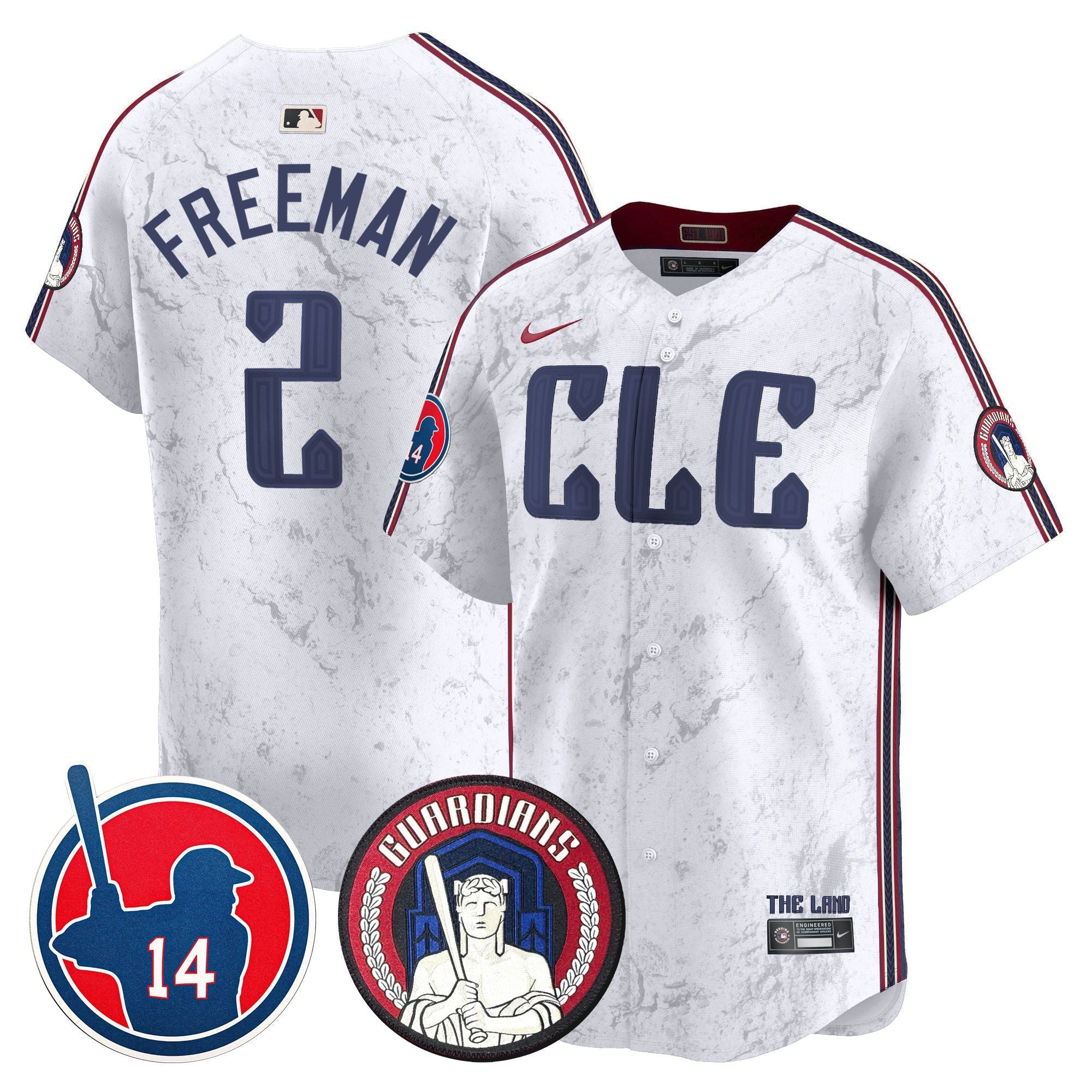 Men’s Cleveland Larry Doby Patch City Connect Vapor Premier Limited Jersey