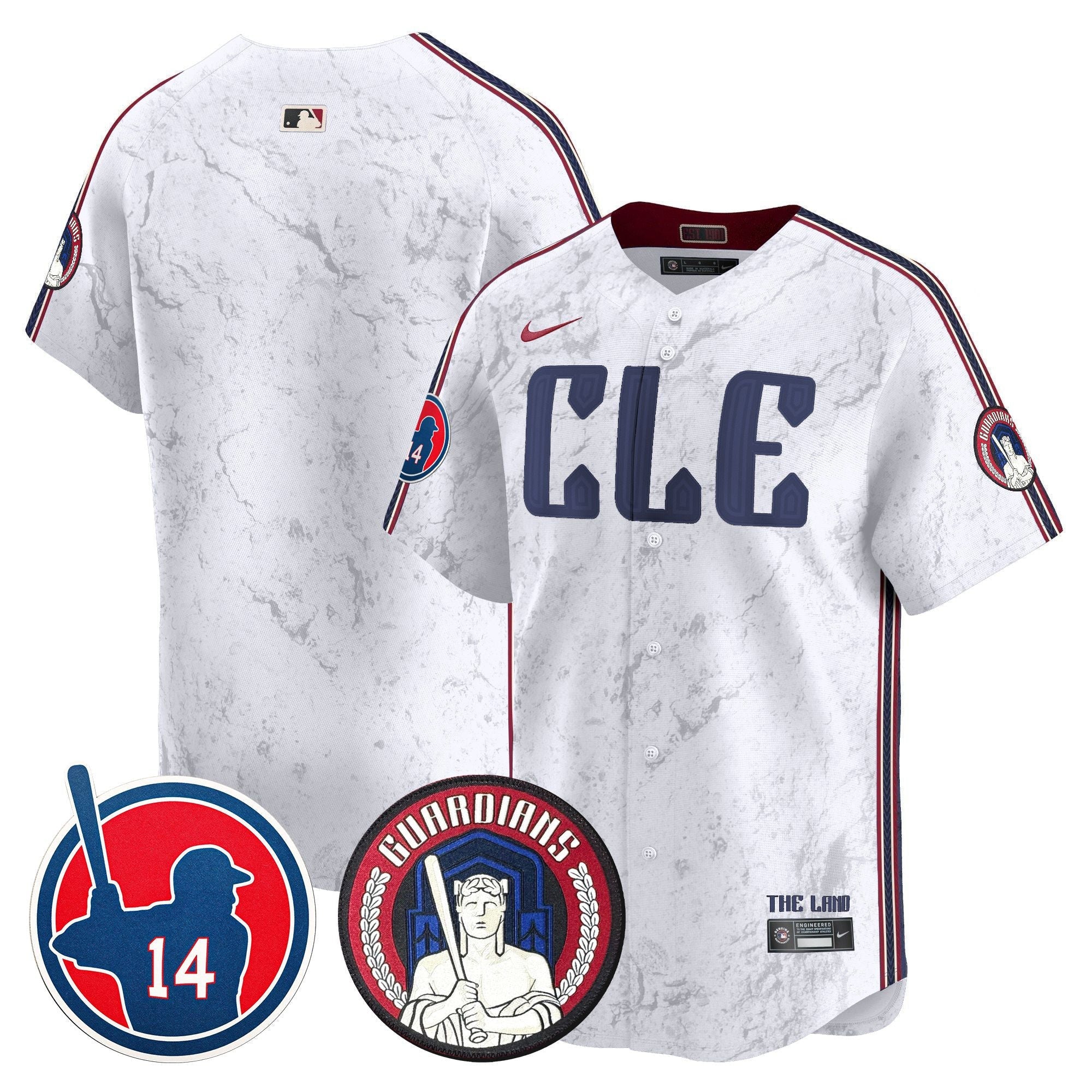 Men’s Cleveland Larry Doby Patch City Connect Vapor Premier Limited Jersey