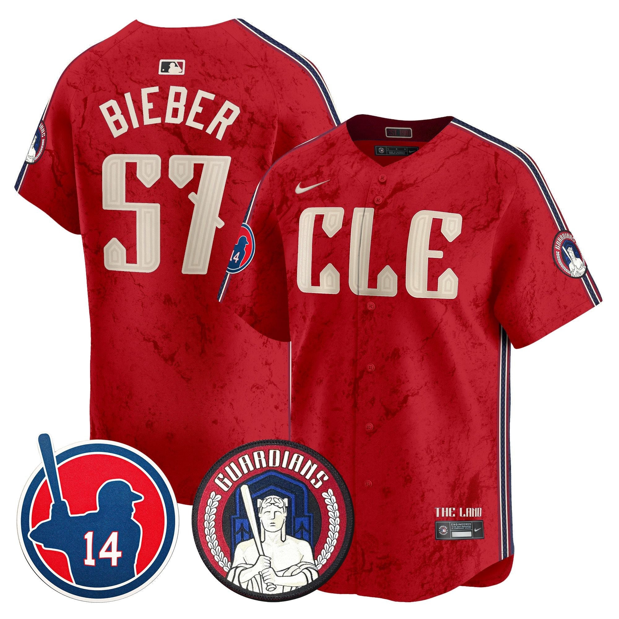 Men’s Cleveland Larry Doby Patch City Connect Vapor Premier Limited Jersey
