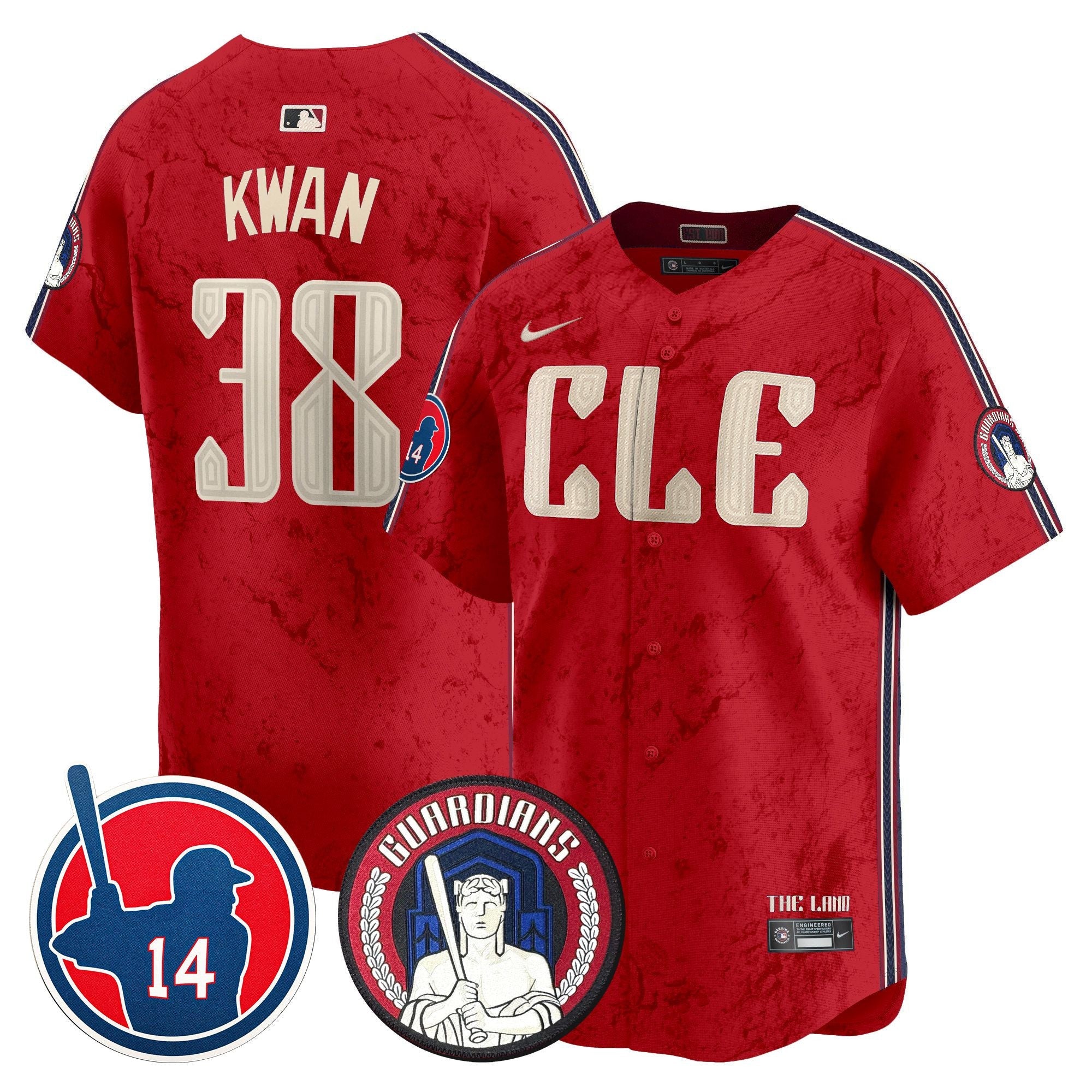 Men’s Cleveland Larry Doby Patch City Connect Vapor Premier Limited Jersey