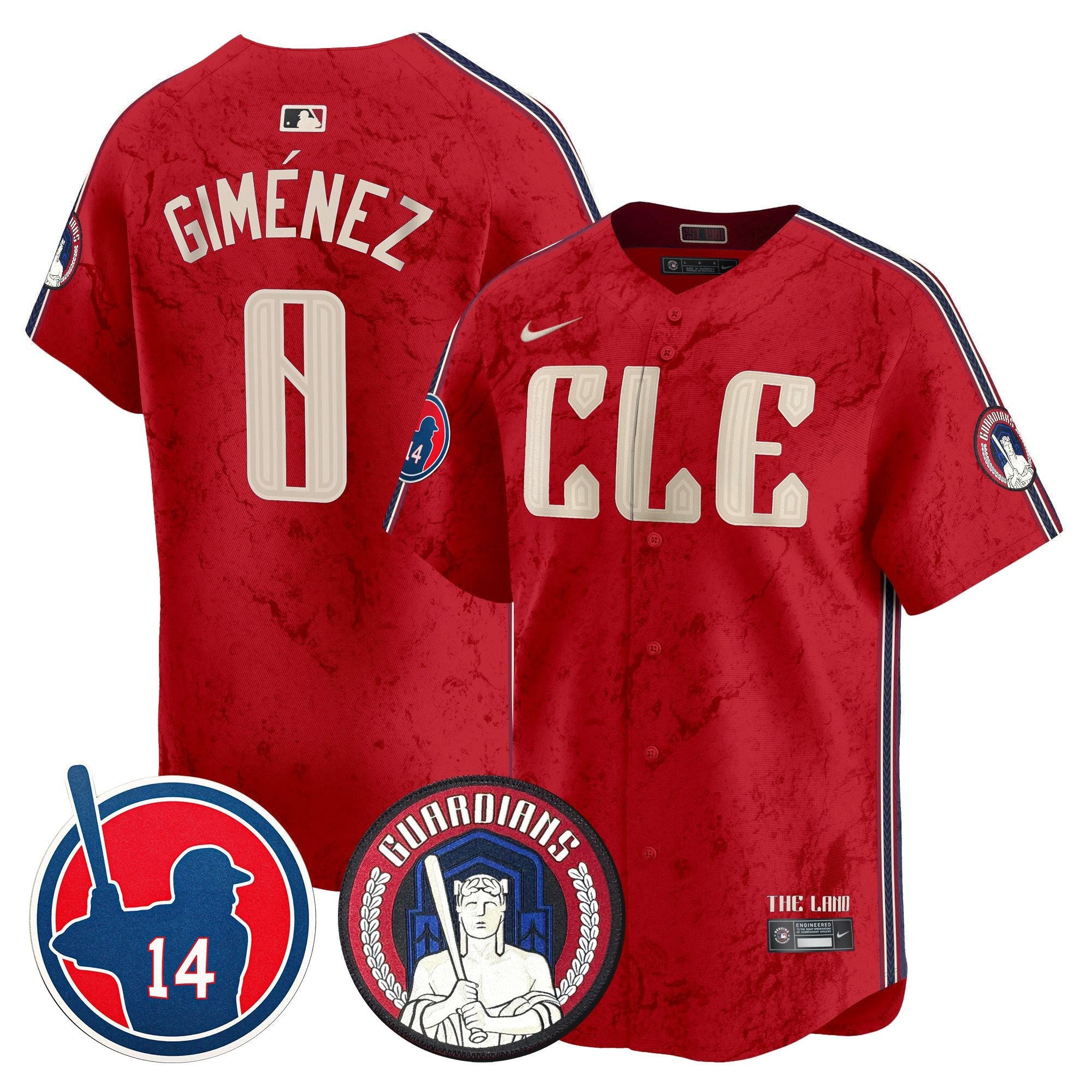 Men’s Cleveland Larry Doby Patch City Connect Vapor Premier Limited Jersey