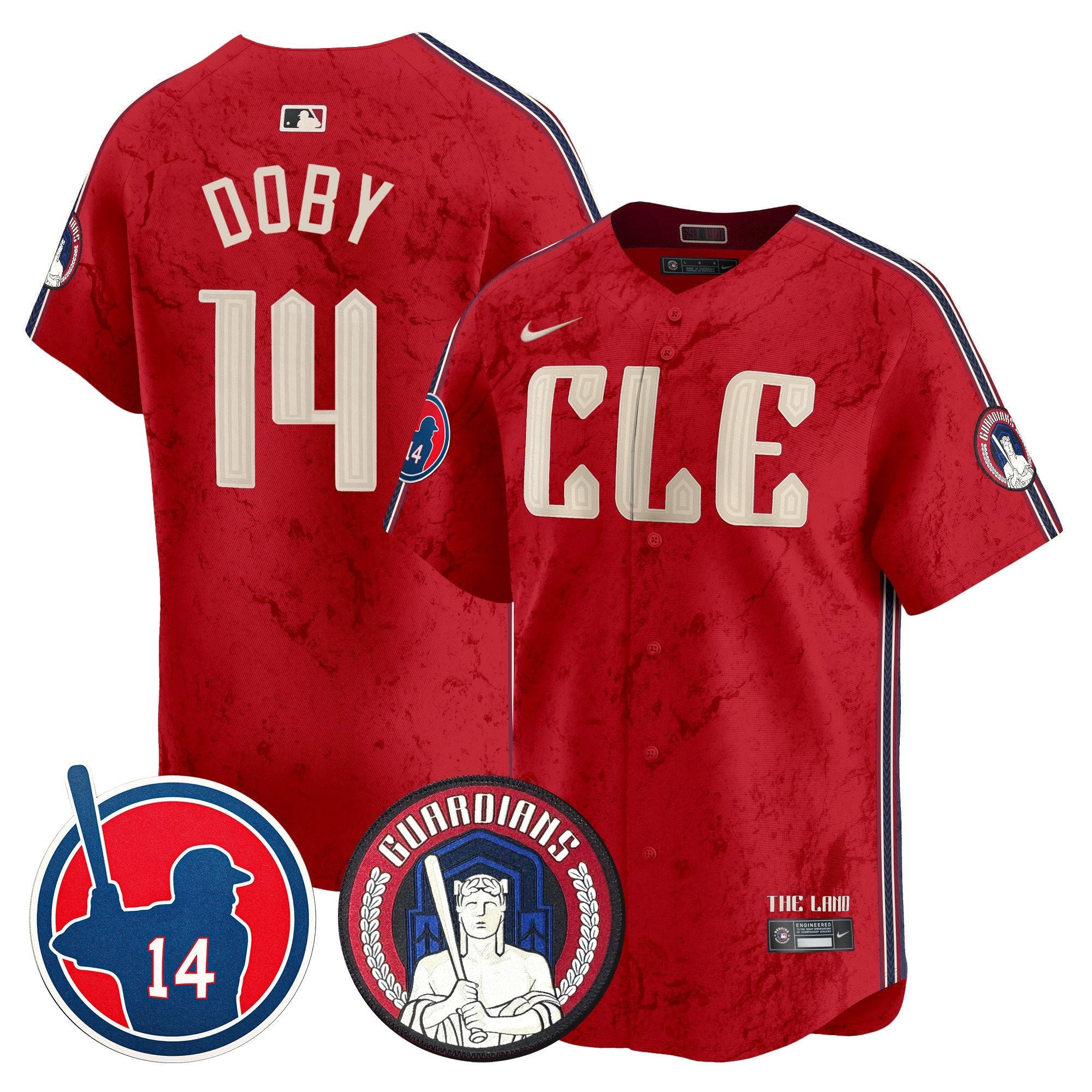 Men’s Cleveland Larry Doby Patch City Connect Vapor Premier Limited Jersey