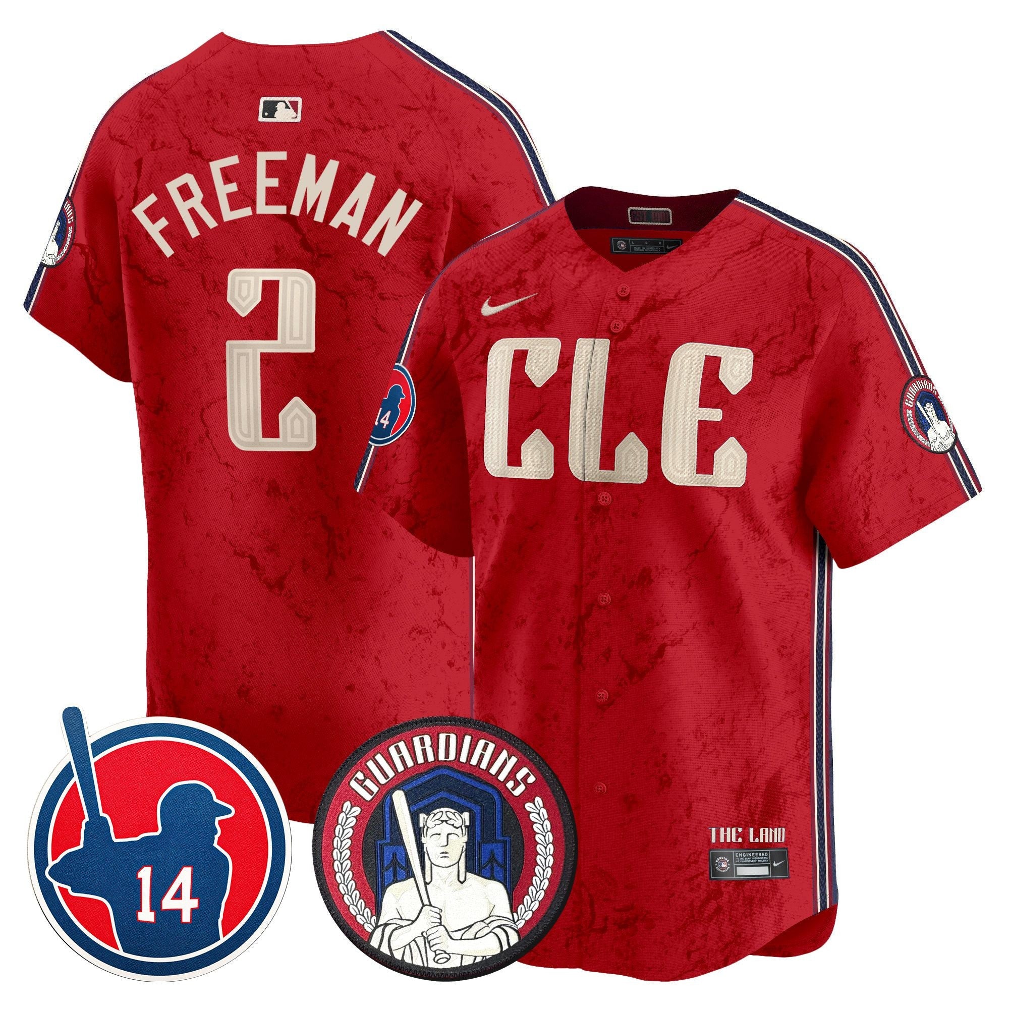 Men’s Cleveland Larry Doby Patch City Connect Vapor Premier Limited Jersey