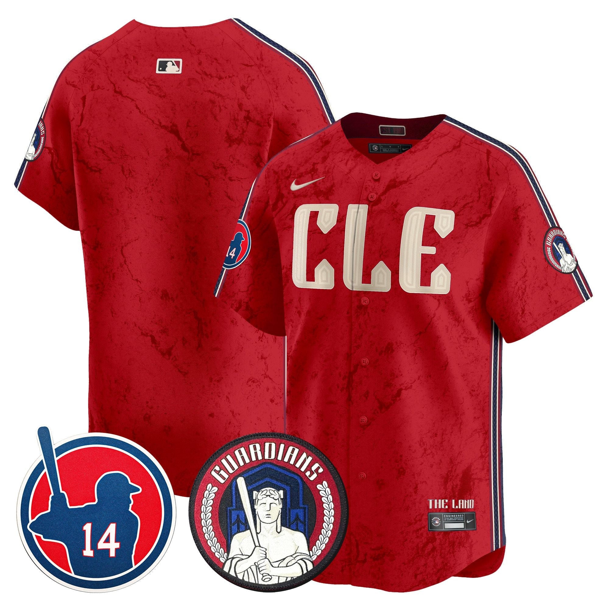 Men’s Cleveland Larry Doby Patch City Connect Vapor Premier Limited Jersey