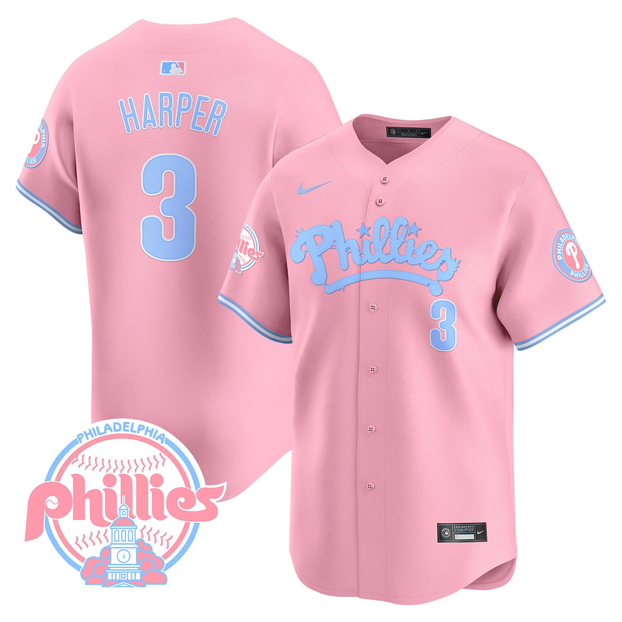 Men’s Bubblegum Pink Vapor Premier Limited Jersey