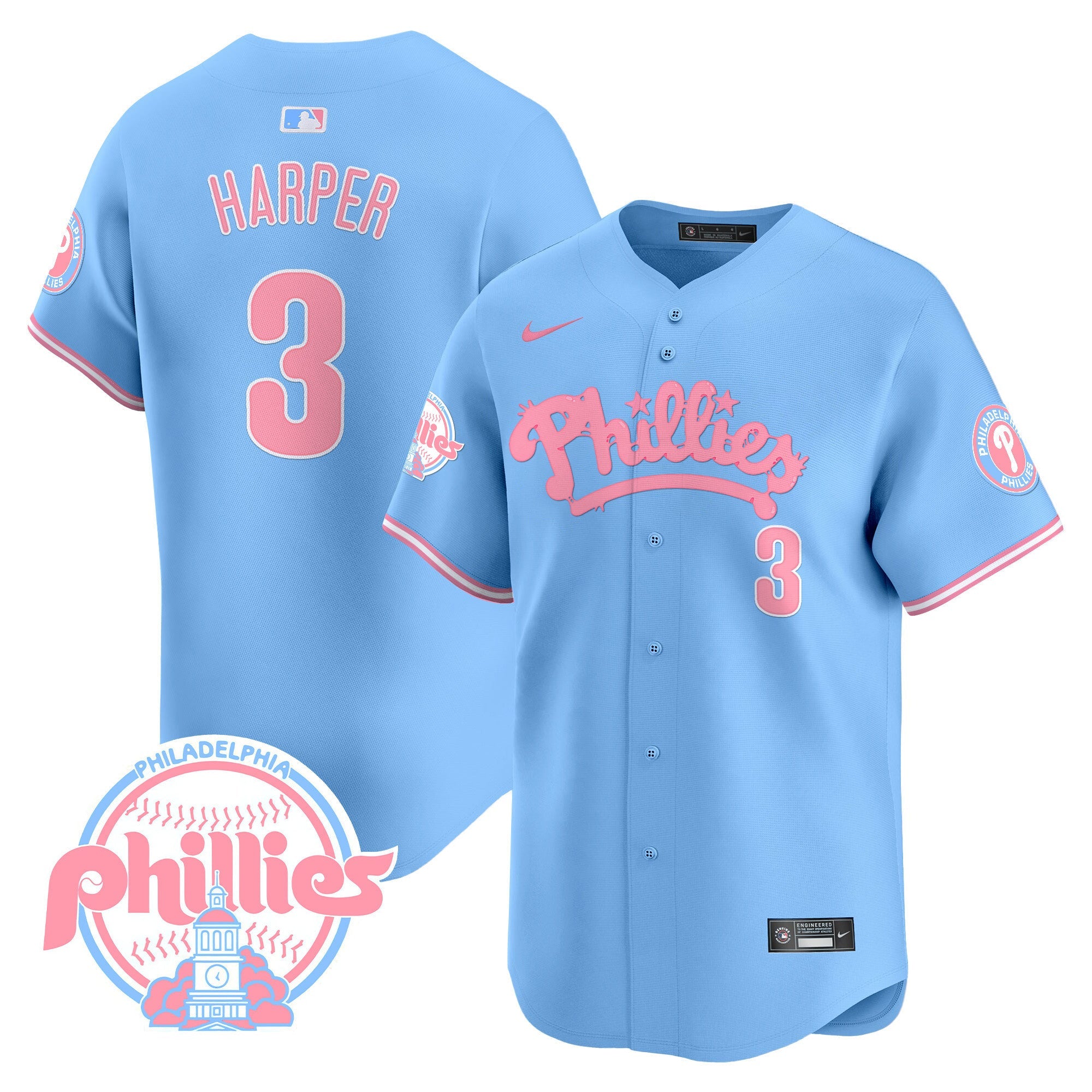 Men’s Bubblegum Pink Vapor Premier Limited Jersey