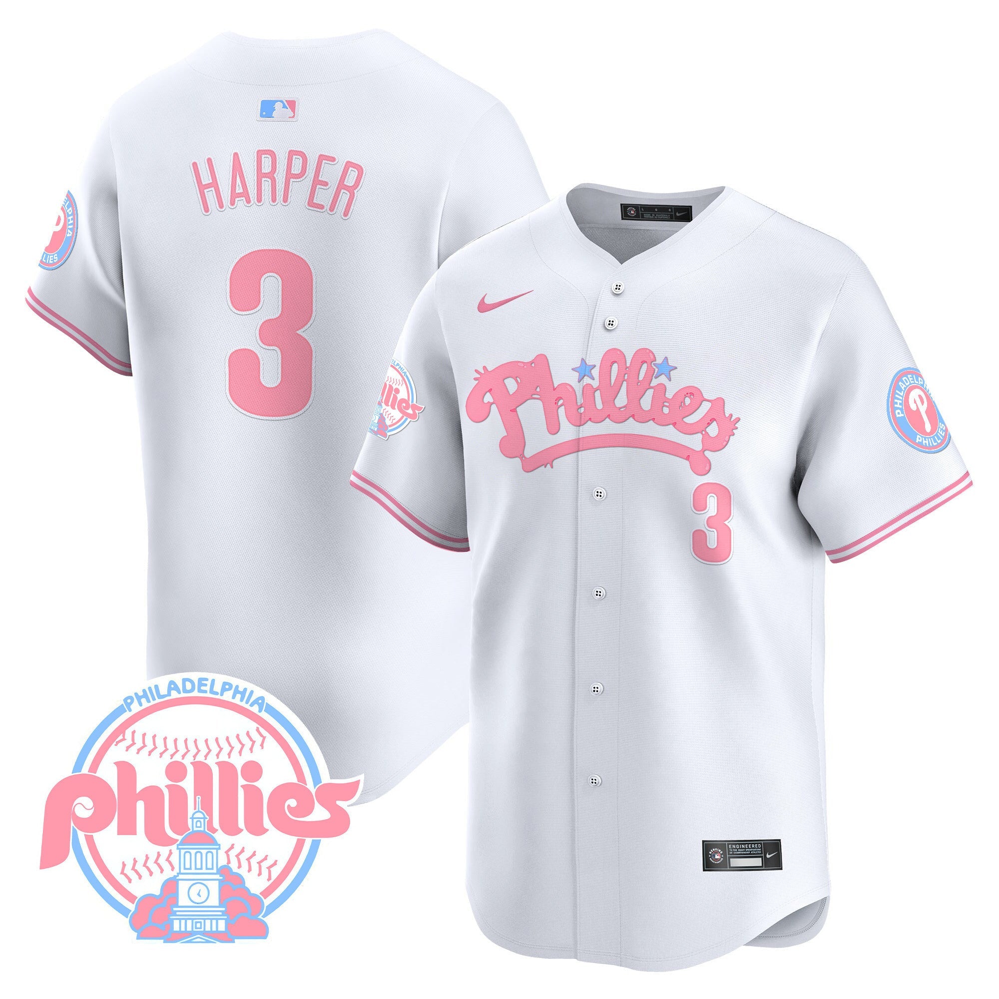 Men’s Bubblegum Pink Vapor Premier Limited Jersey