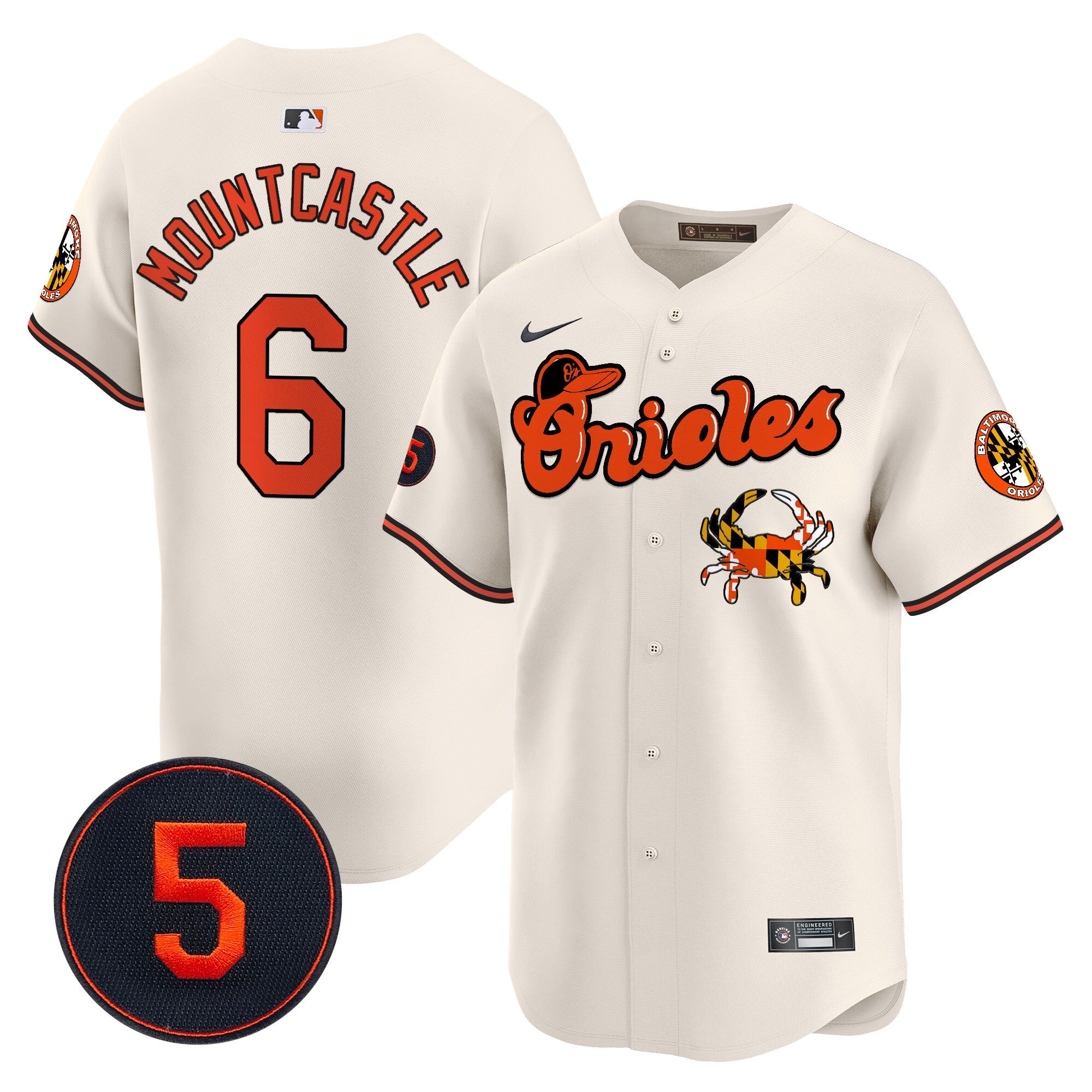 Men’s Baltimore Robinson Patch Vapor Premier Limited Jersey V6