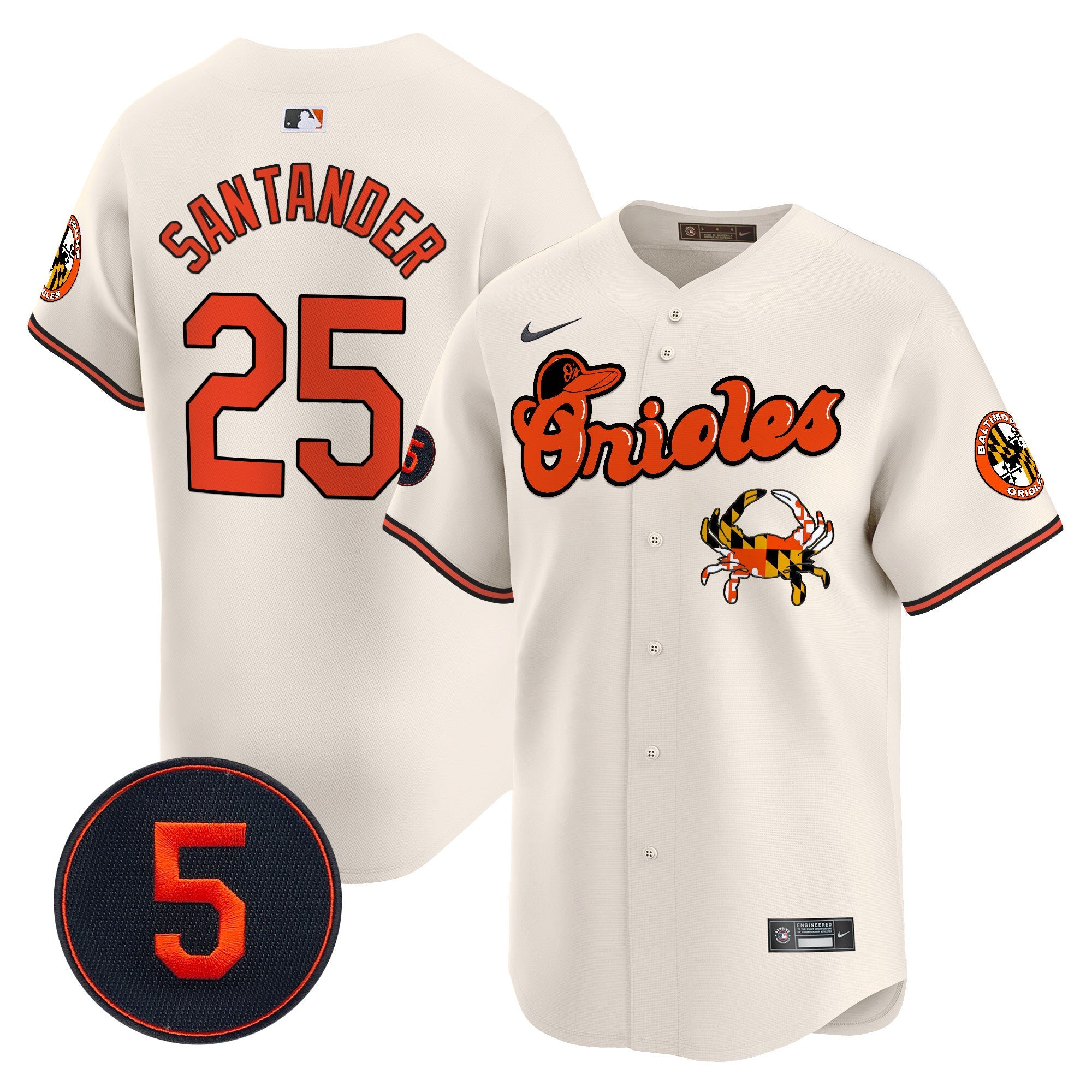 Men’s Baltimore Robinson Patch Vapor Premier Limited Jersey V6