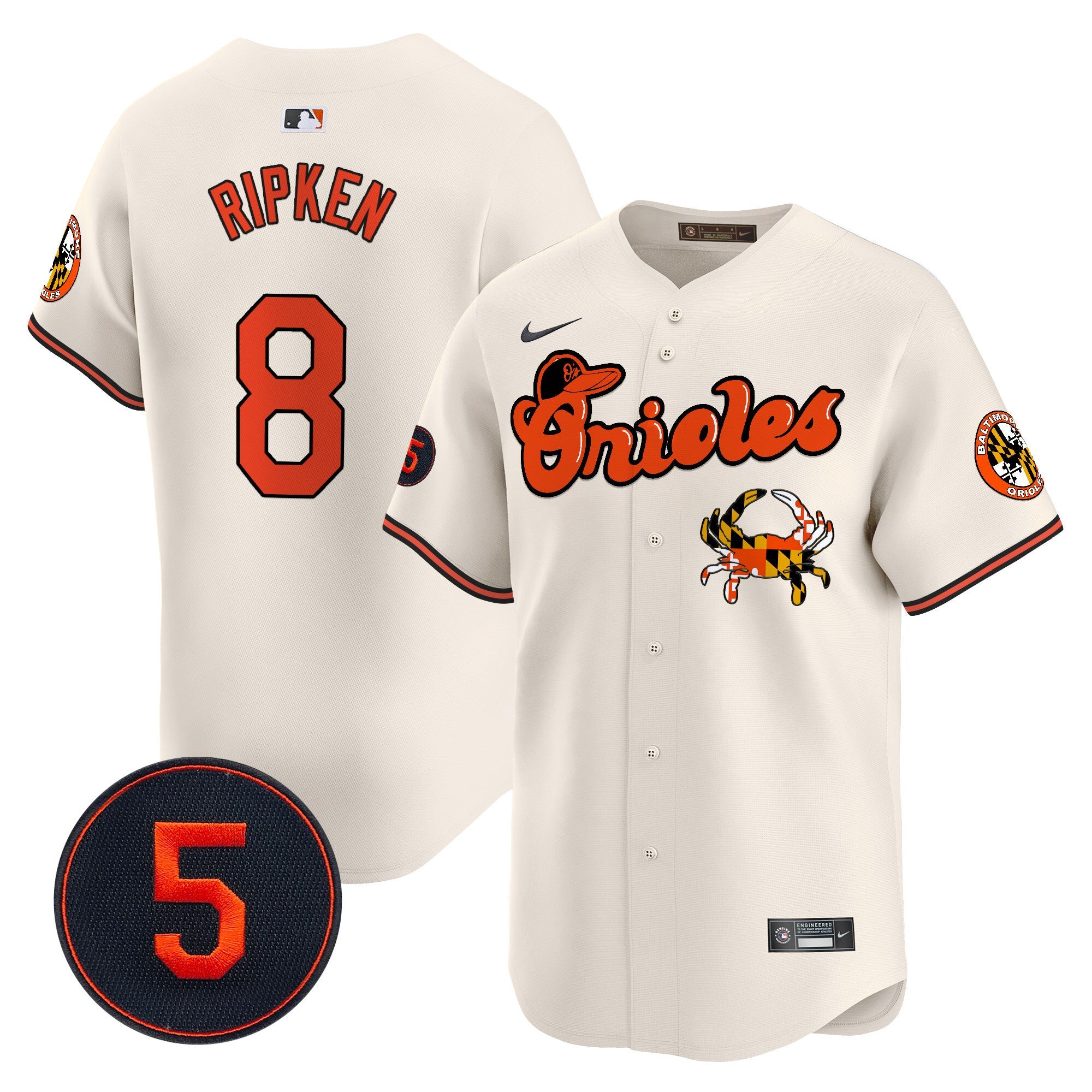 Men’s Baltimore Robinson Patch Vapor Premier Limited Jersey V6
