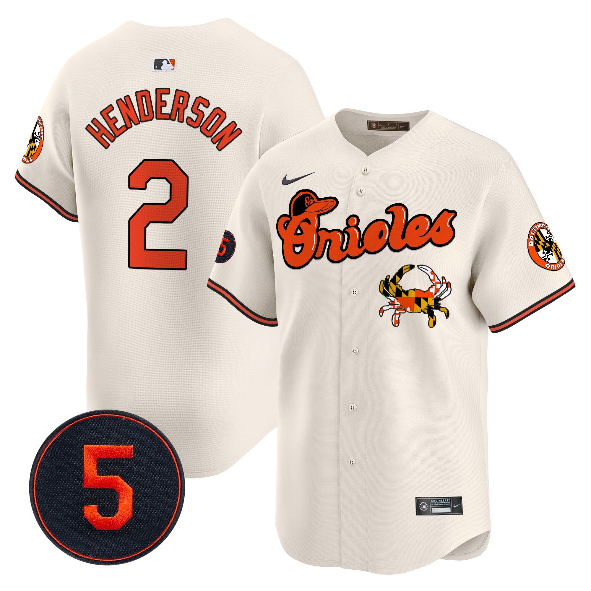 Men’s Baltimore Robinson Patch Vapor Premier Limited Jersey V6