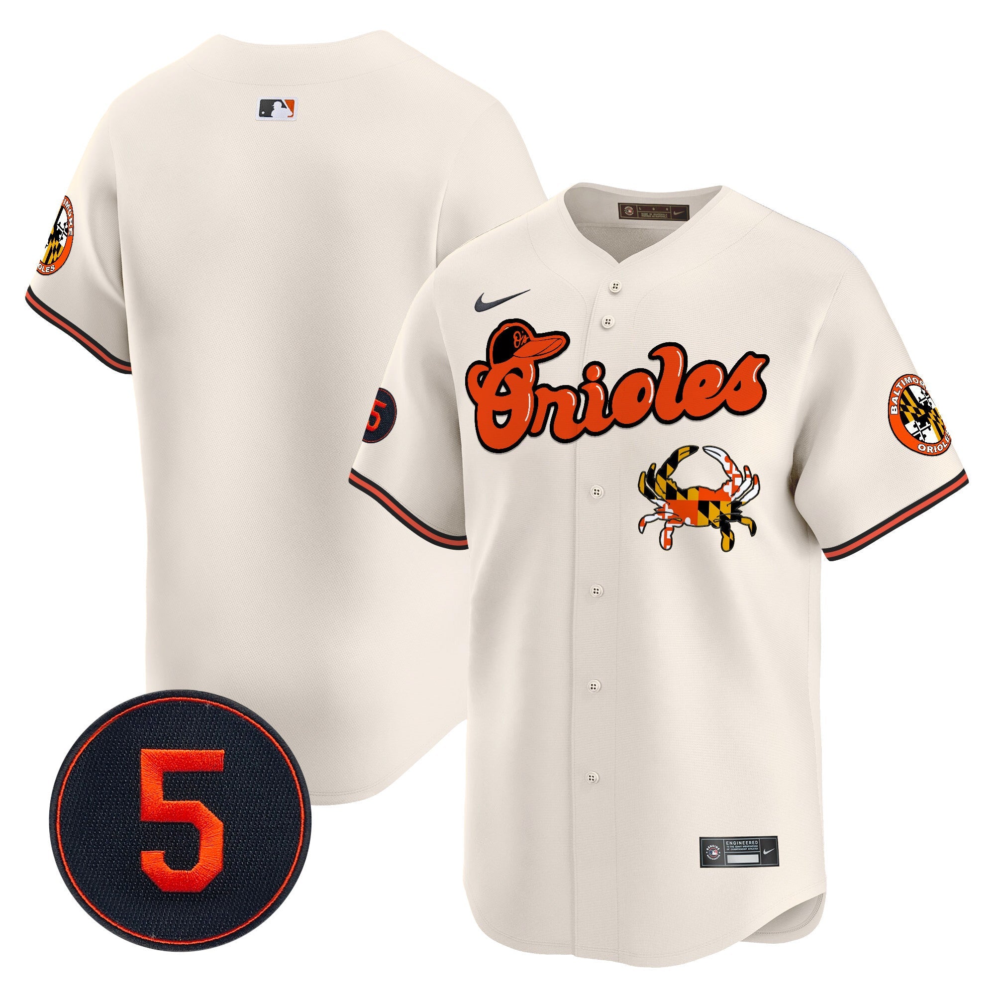 Men’s Baltimore Robinson Patch Vapor Premier Limited Jersey V6