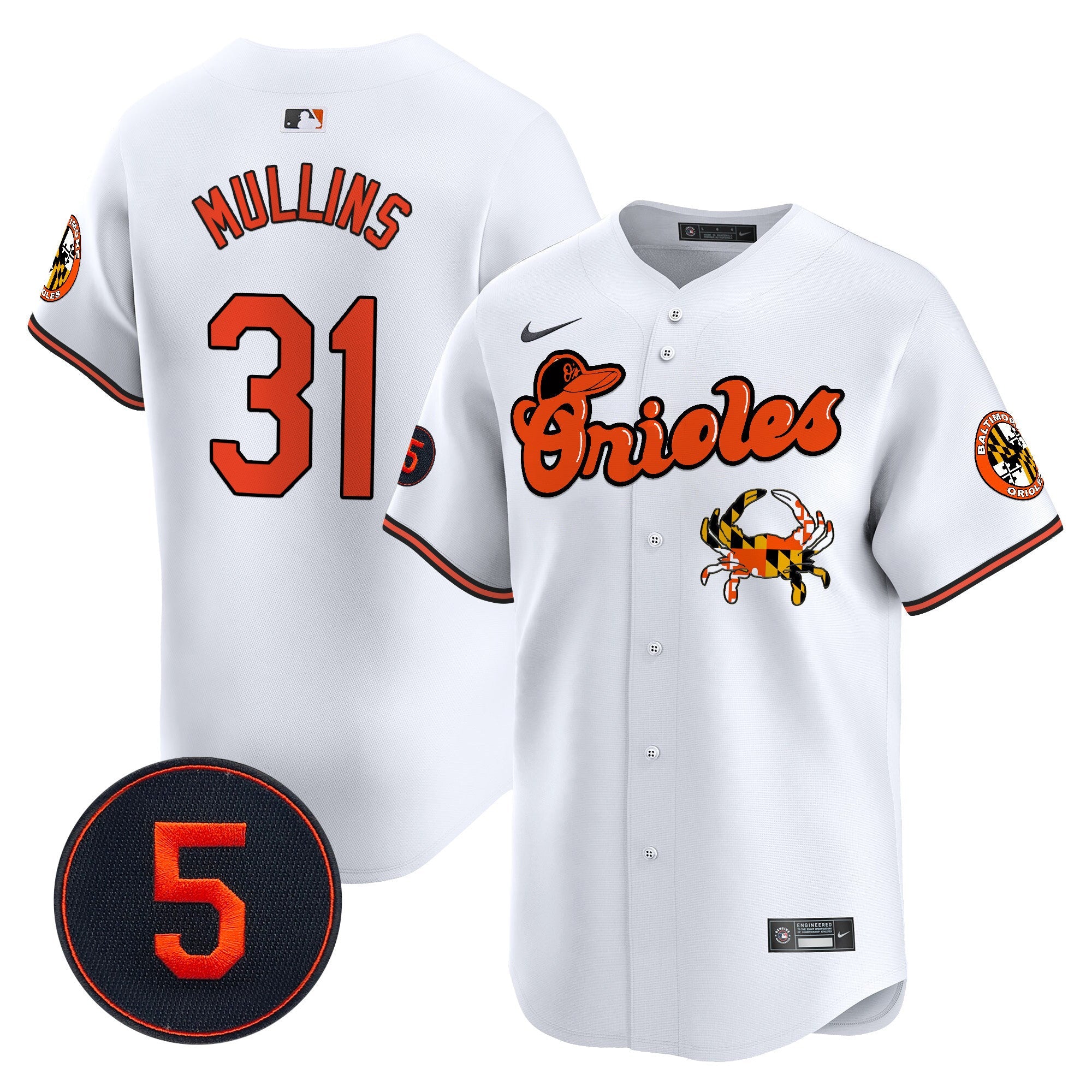 Men’s Baltimore Robinson Patch Vapor Premier Limited Jersey V6