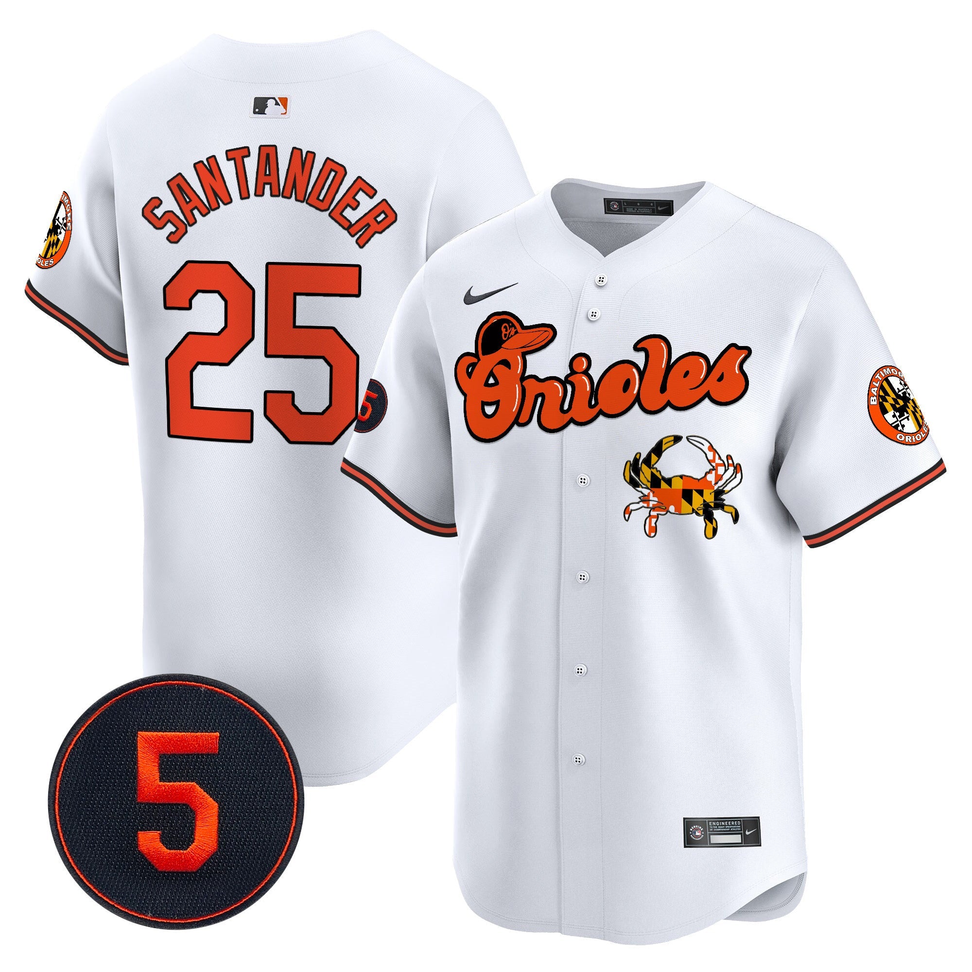 Men’s Baltimore Robinson Patch Vapor Premier Limited Jersey V6