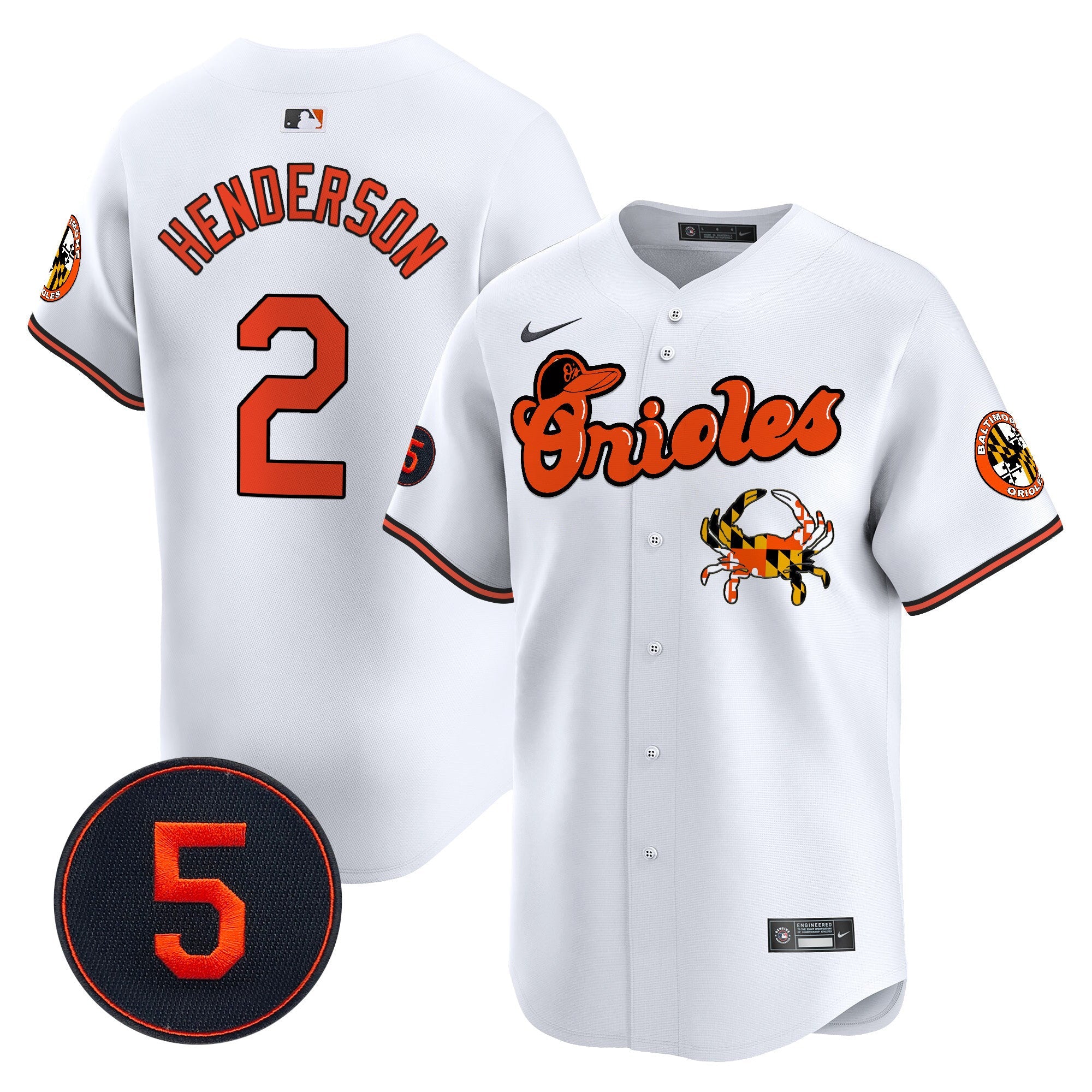 Men’s Baltimore Robinson Patch Vapor Premier Limited Jersey V6