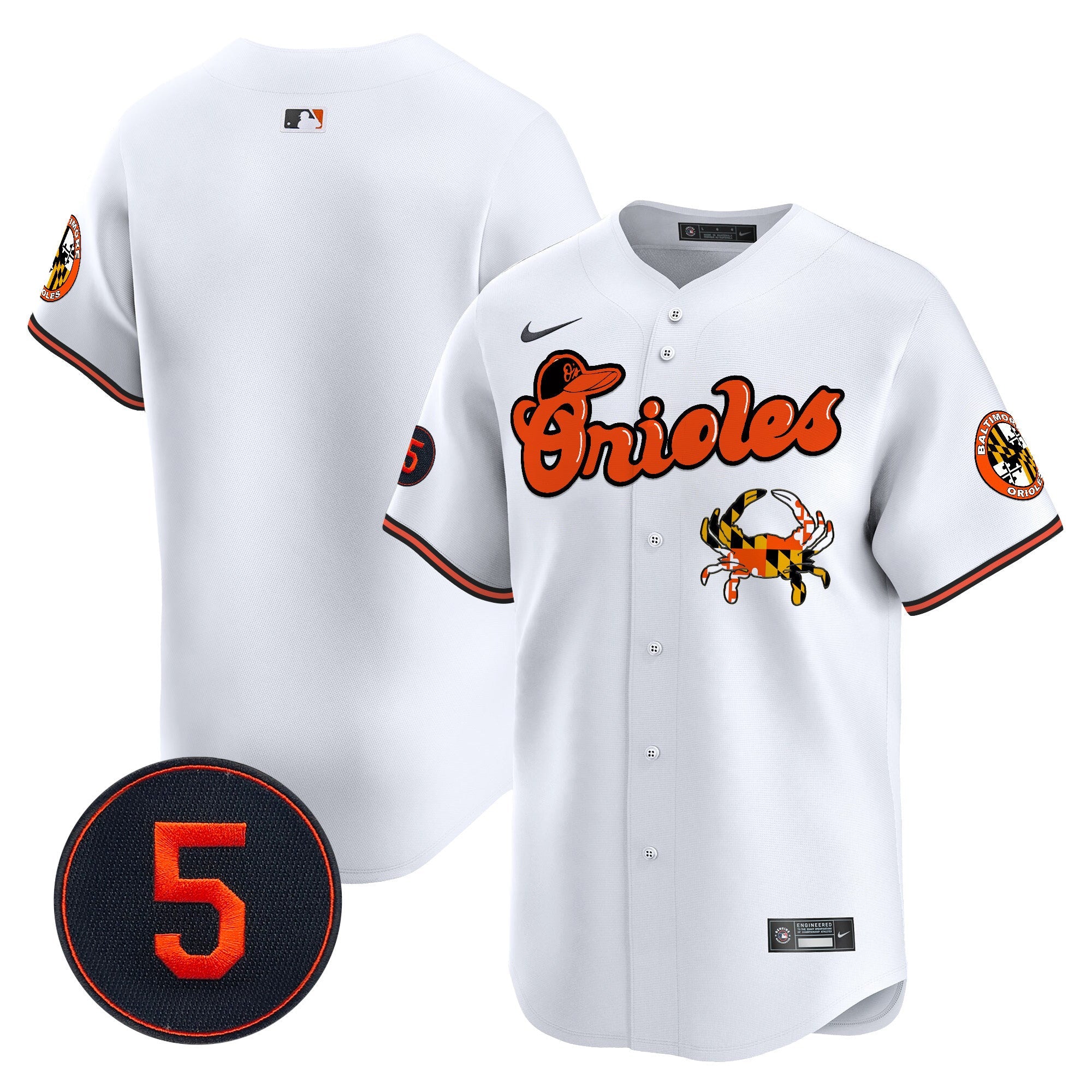 Men’s Baltimore Robinson Patch Vapor Premier Limited Jersey V6