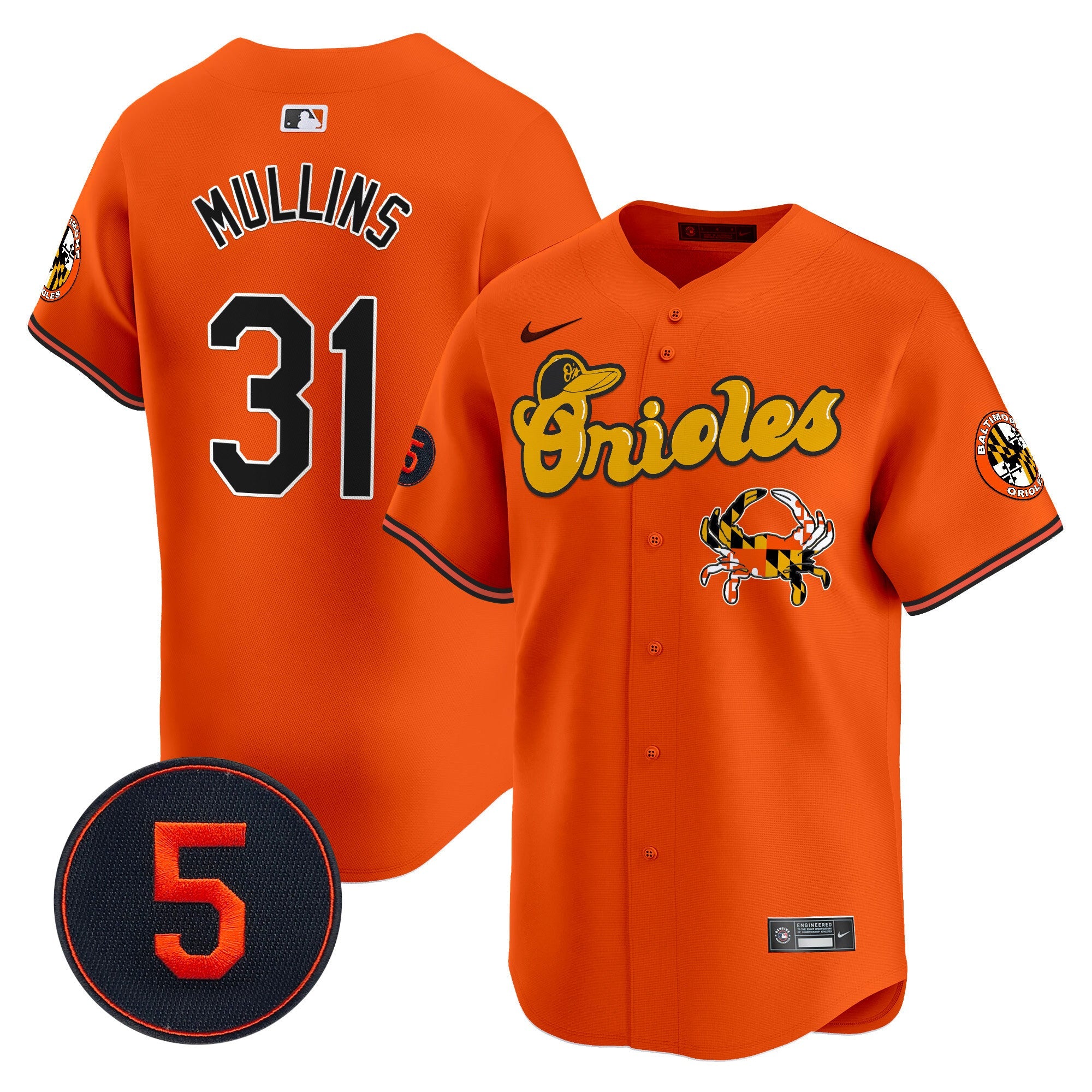 Men’s Baltimore Robinson Patch Vapor Premier Limited Jersey V6