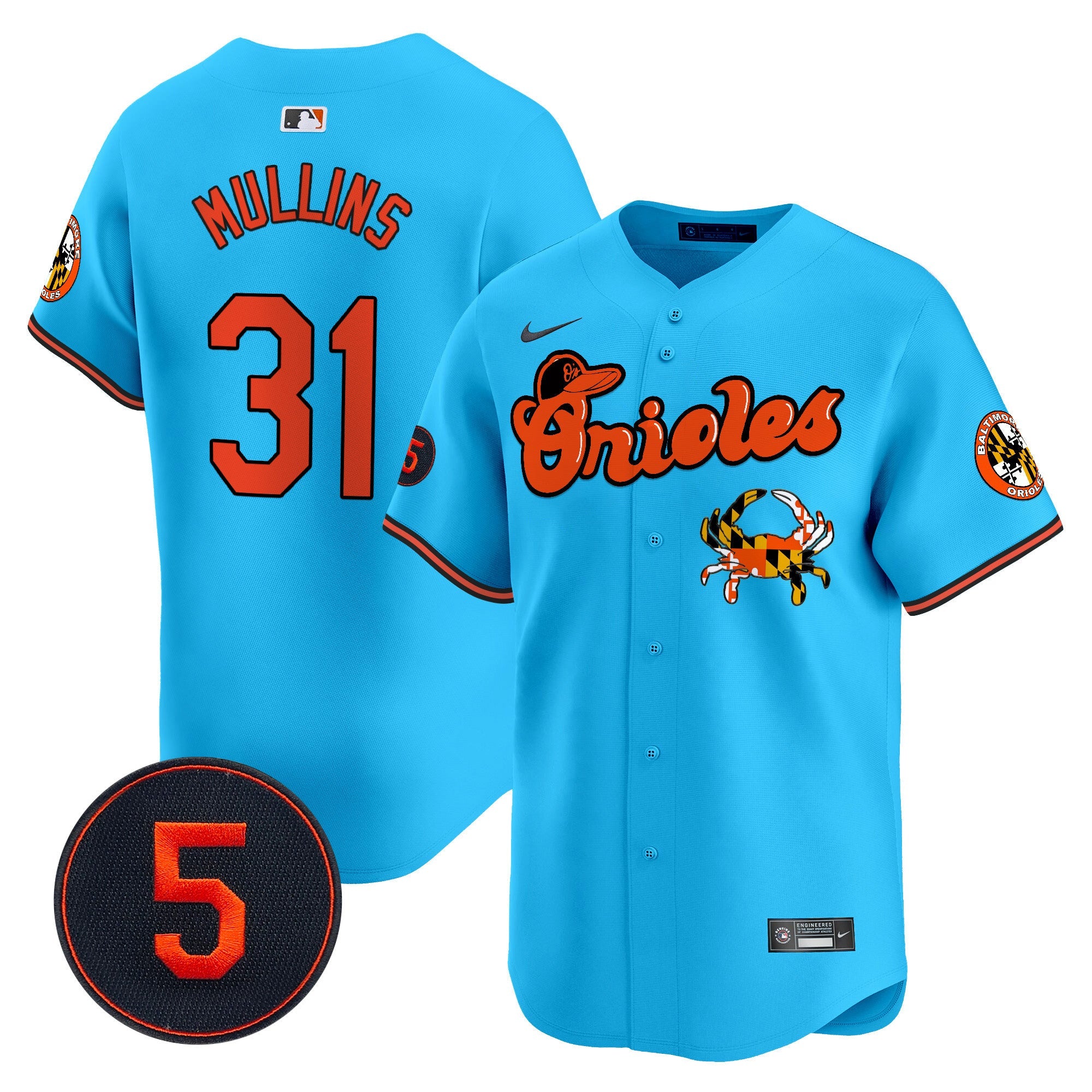 Men’s Baltimore Robinson Patch Vapor Premier Limited Jersey V6