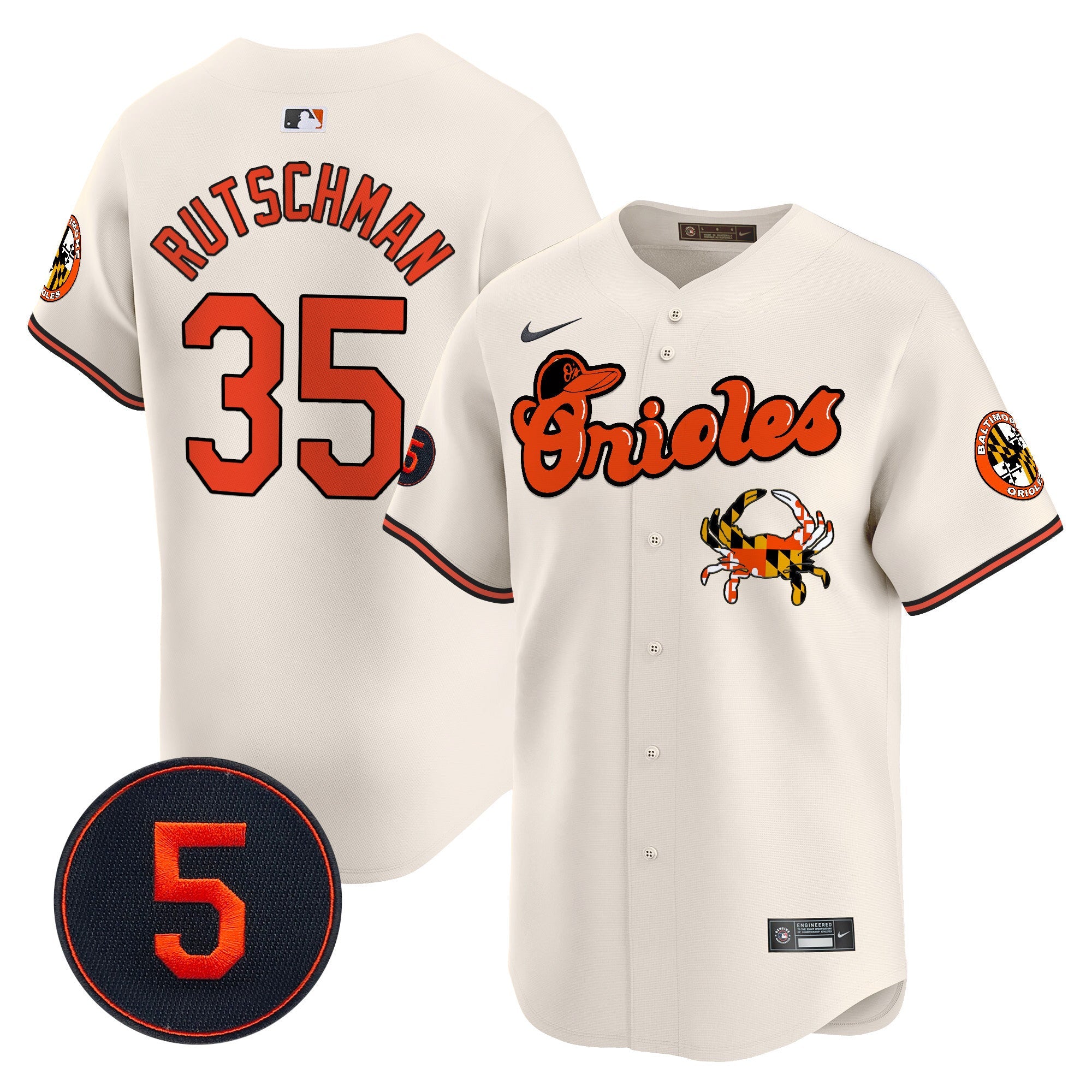 Men’s Baltimore Robinson Patch Vapor Premier Limited Jersey V6