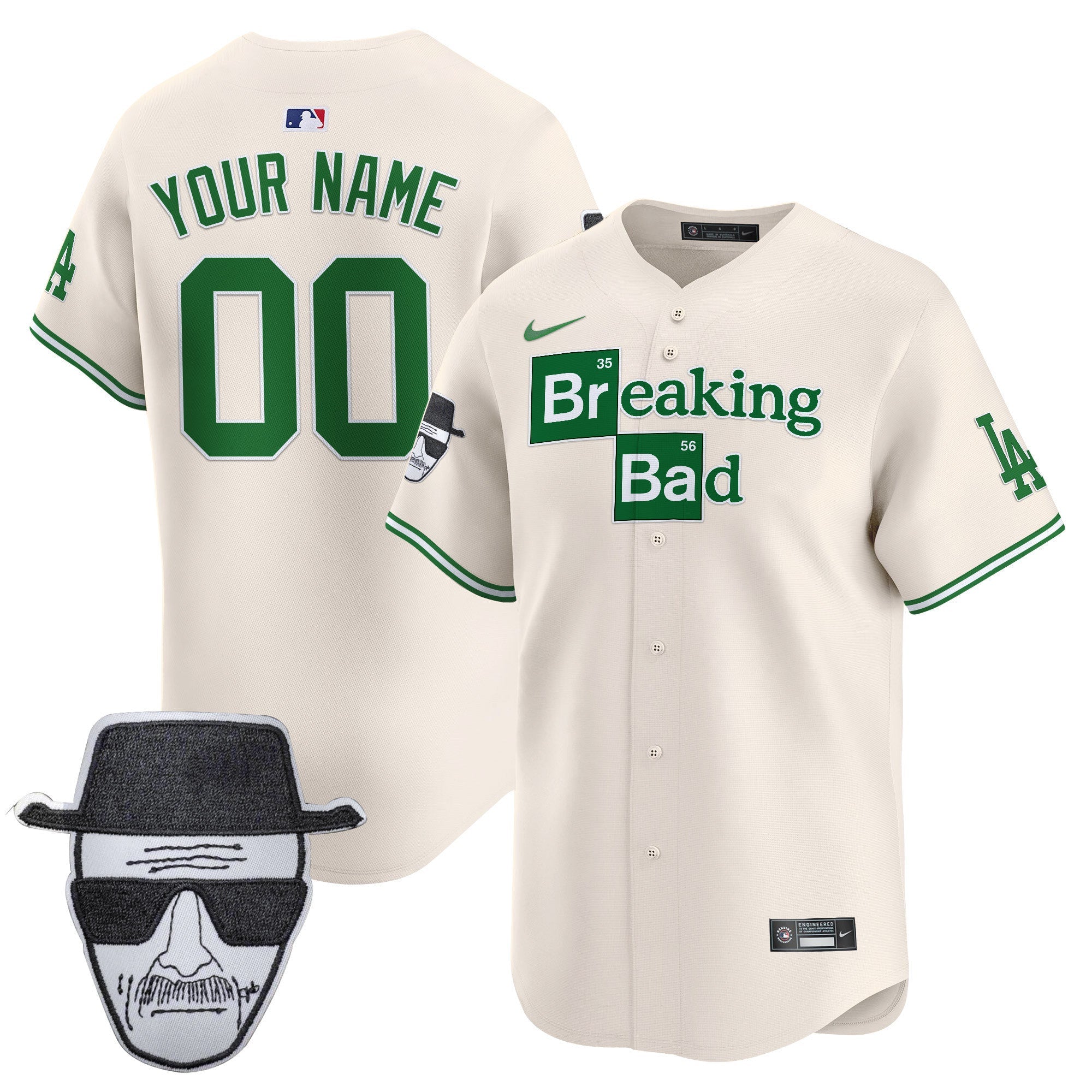 Breaking Bad Walter White Patch Vapor Premier Limited Custom Jersey