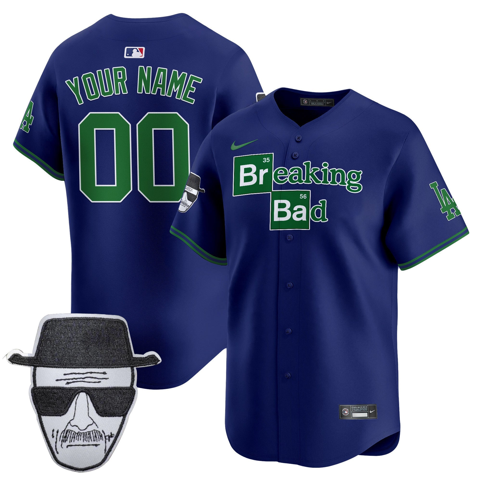 Breaking Bad Walter White Patch Vapor Premier Limited Custom Jersey