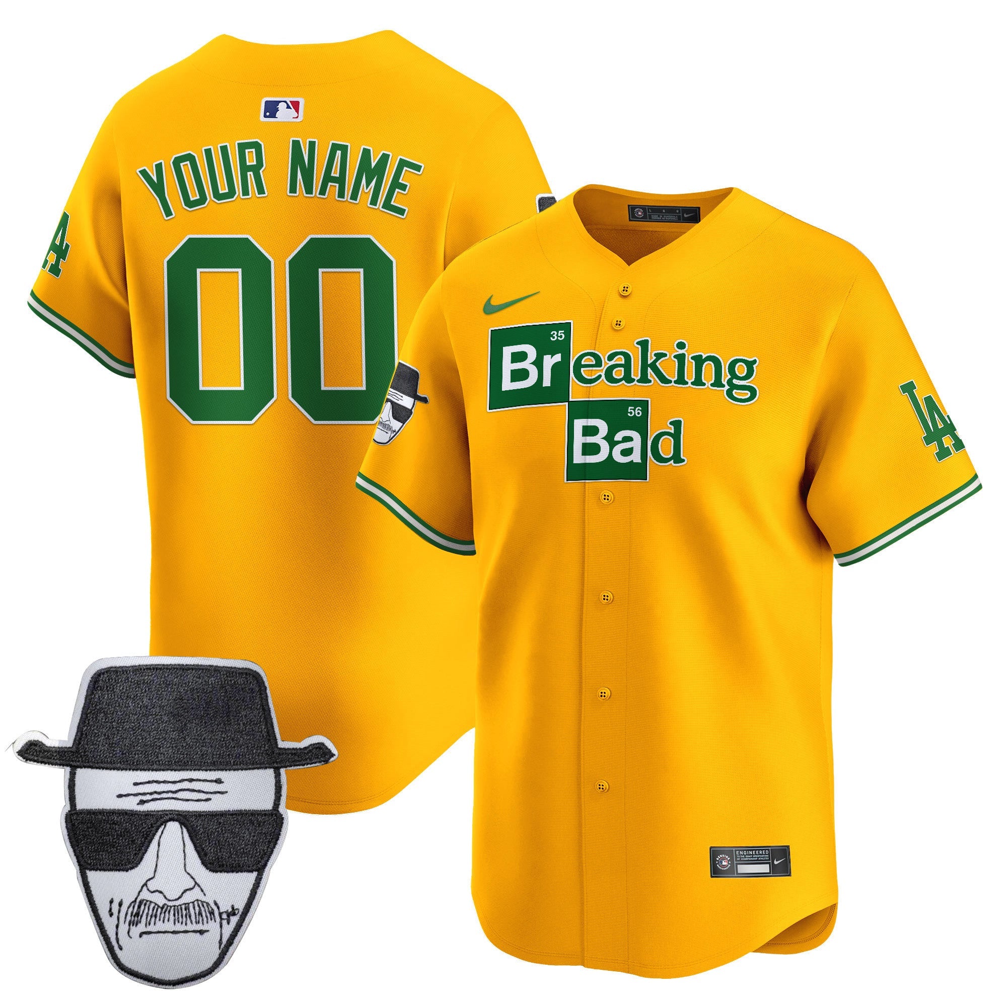 Breaking Bad Walter White Patch Vapor Premier Limited Custom Jersey