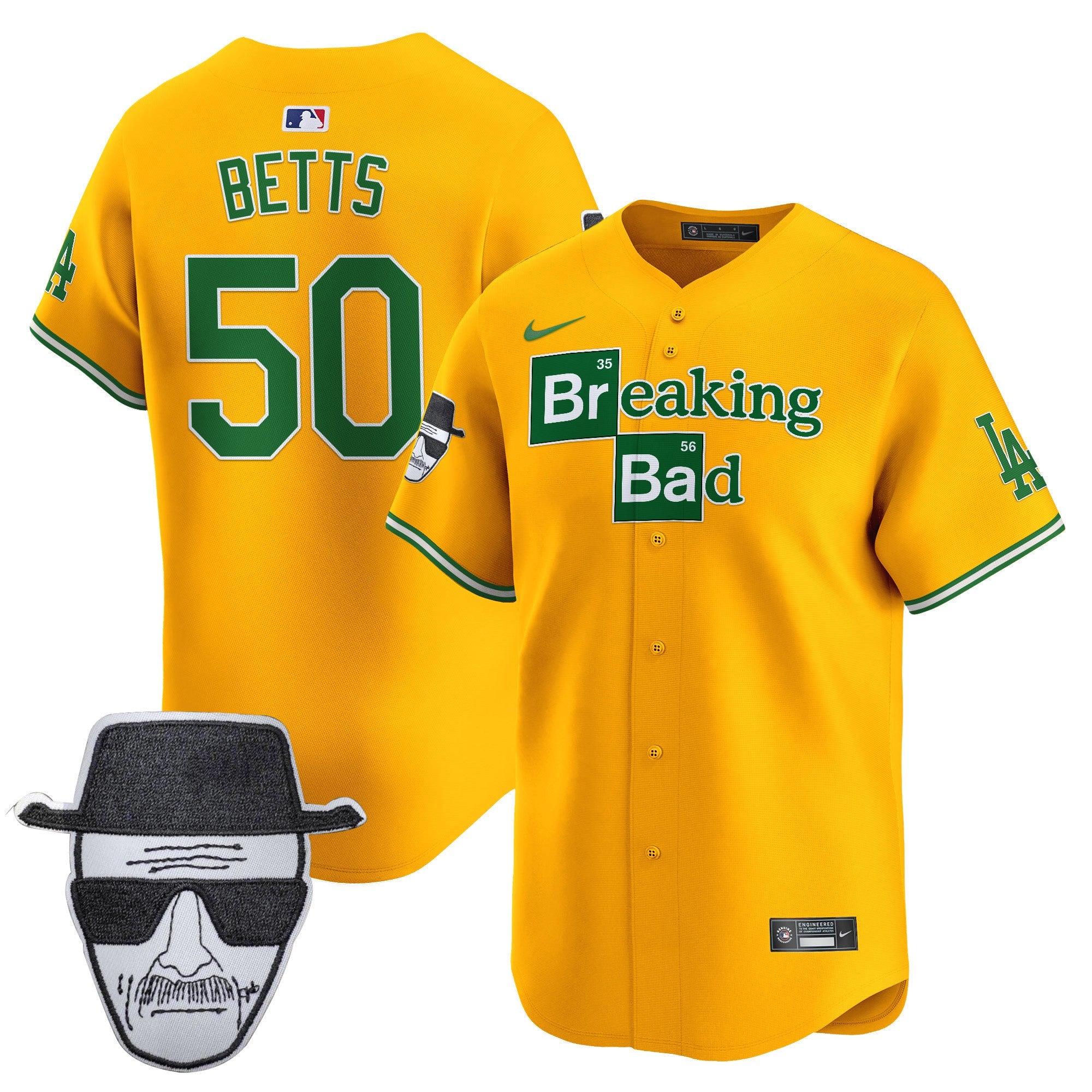 Men’s Breaking Bad Walter White Patch Vapor Premier Limited Jersey