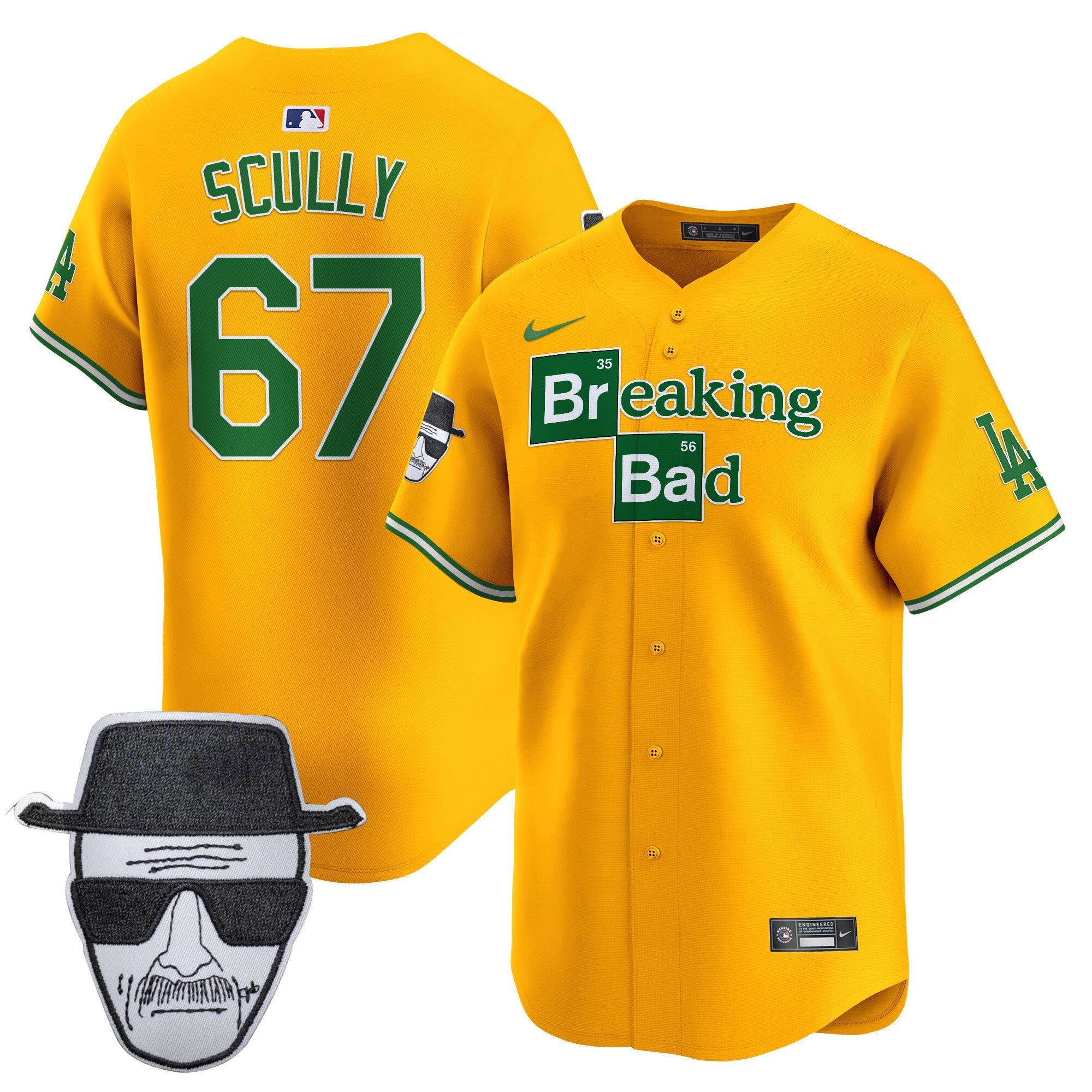 Men’s Breaking Bad Walter White Patch Vapor Premier Limited Jersey