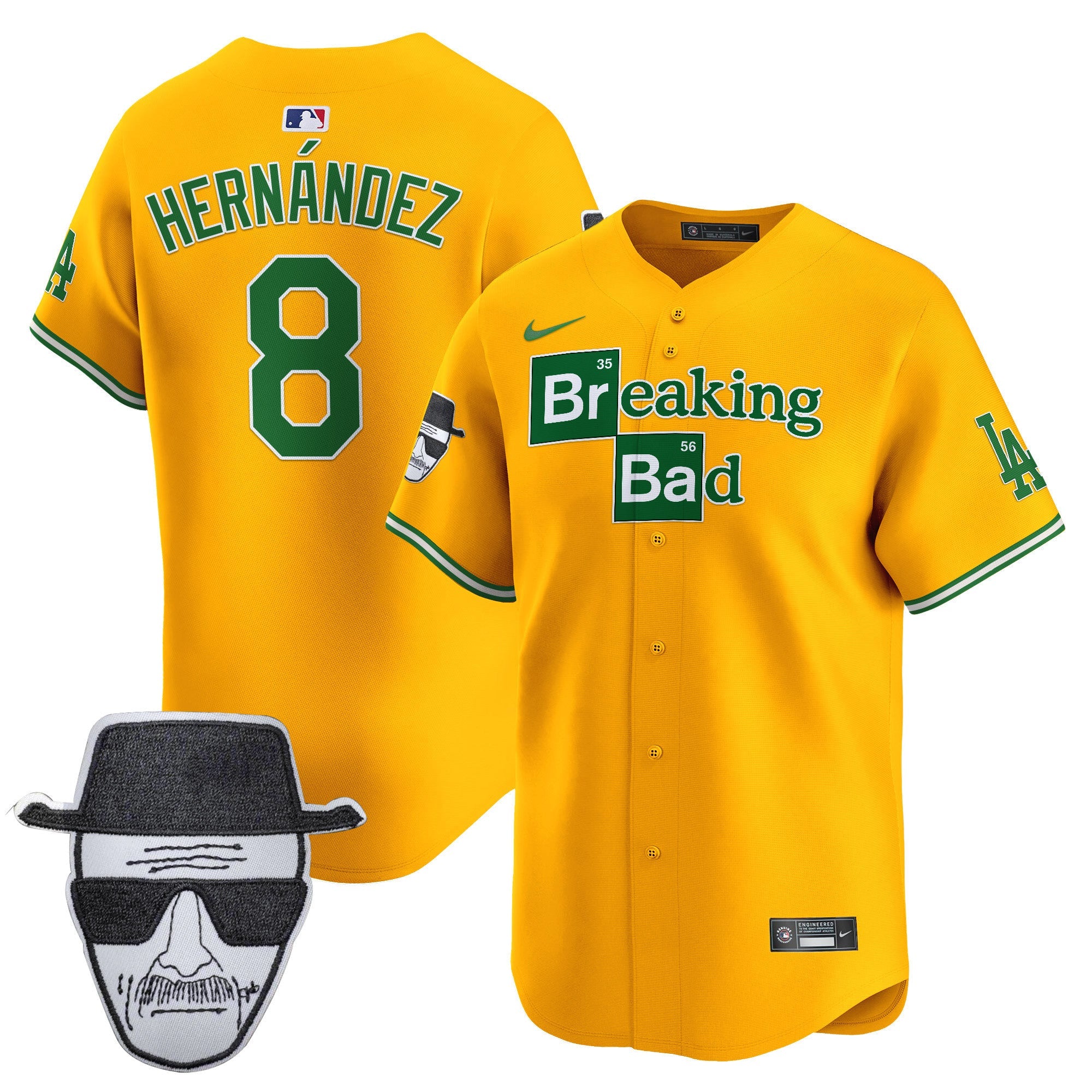 Men’s Breaking Bad Walter White Patch Vapor Premier Limited Jersey